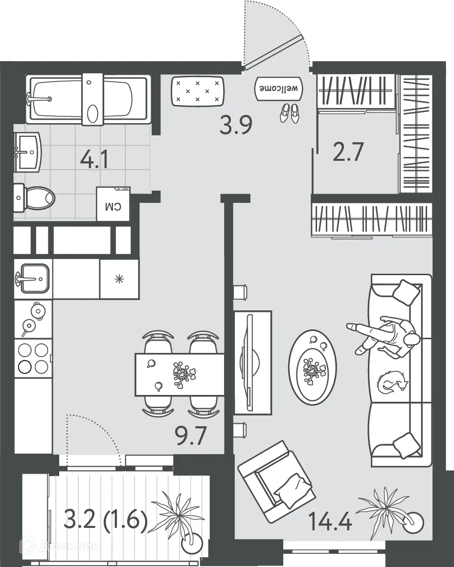 Фото квартиры в ЖК Все Свои VIP (Все Свои ВИП)