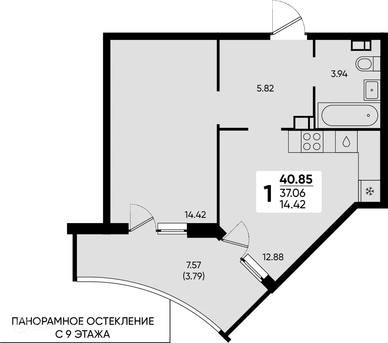 Фото квартиры в ЖК "Достояние"