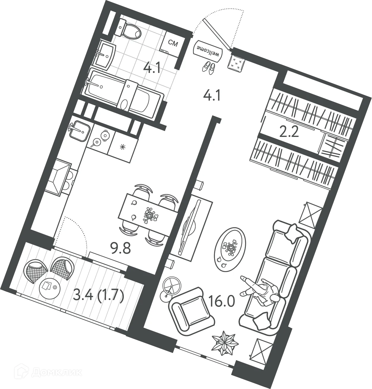 Фото квартиры в ЖК Все Свои VIP (Все Свои ВИП)