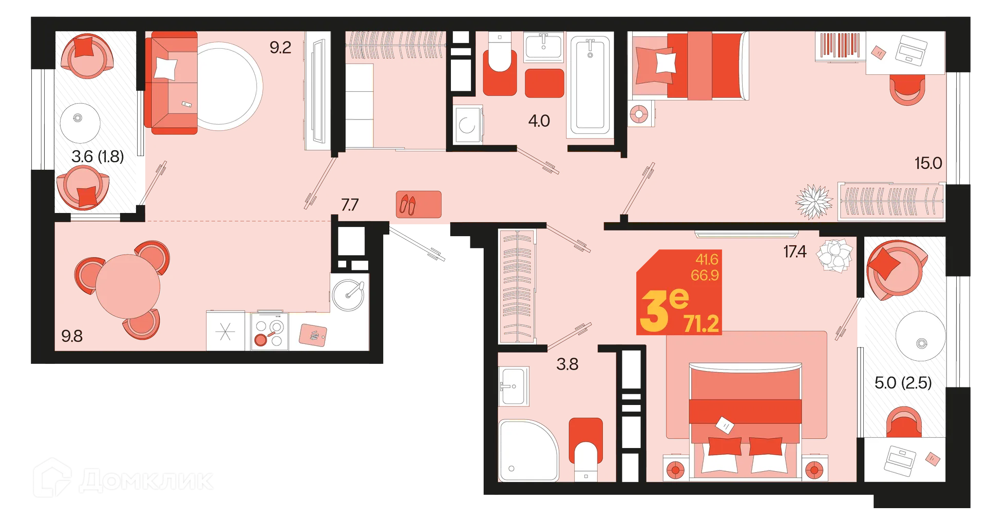 Фото квартиры в ЖК Первое место