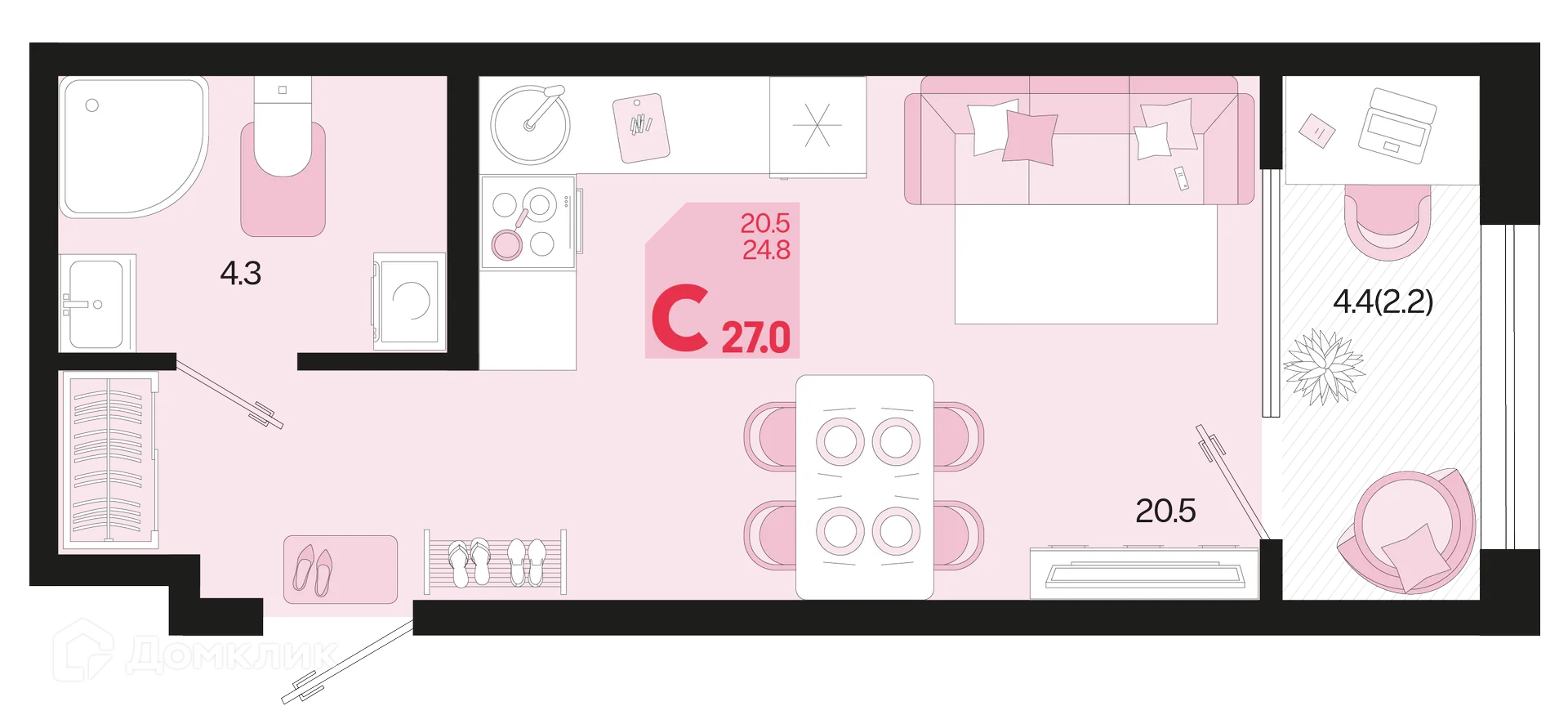 Фото квартиры в ЖК Первое место