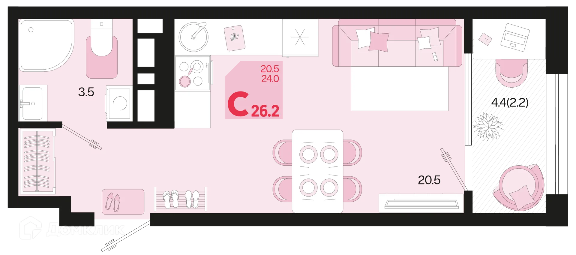 Фото квартиры в ЖК Первое место