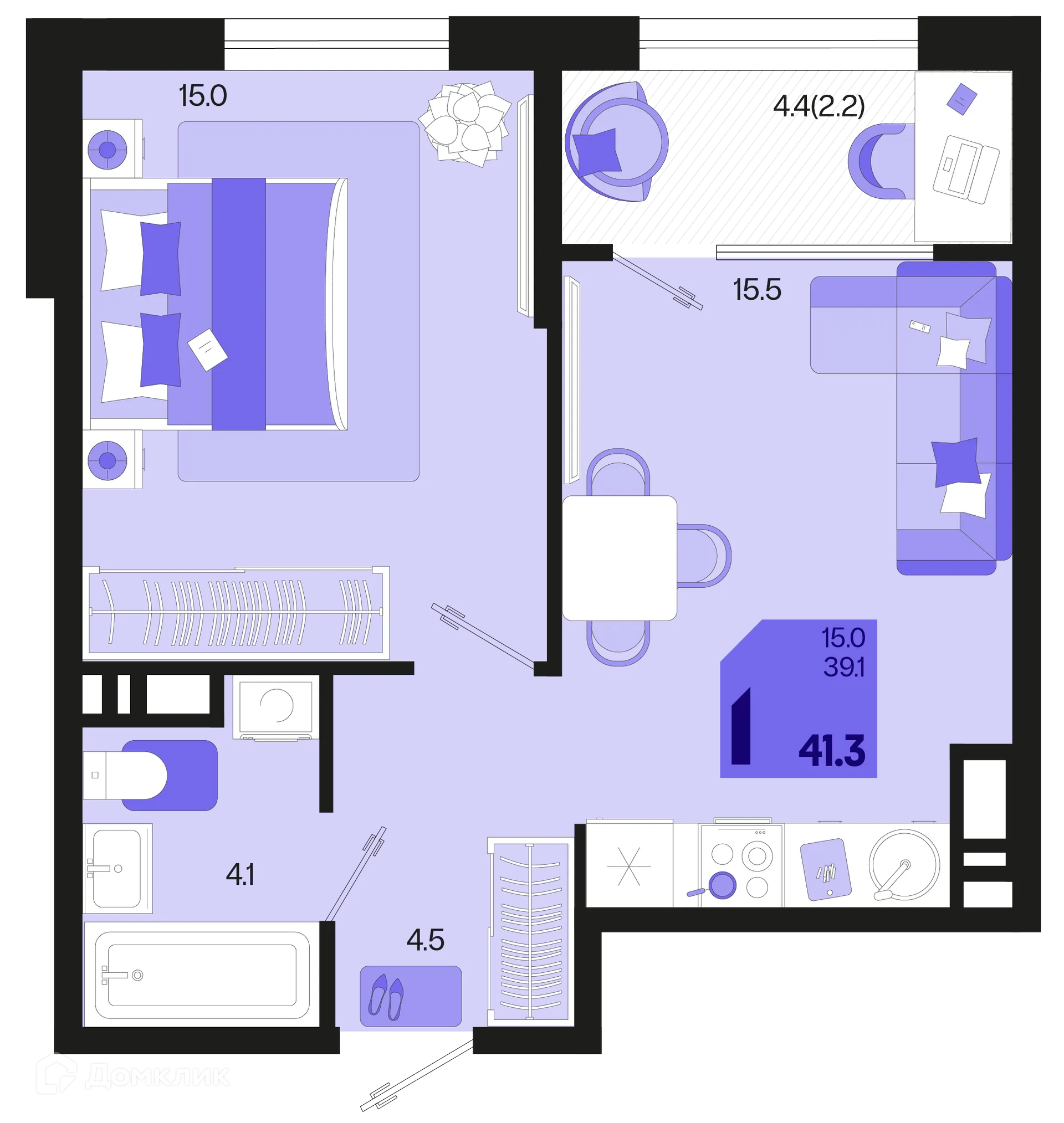 Фото квартиры в ЖК Первое место