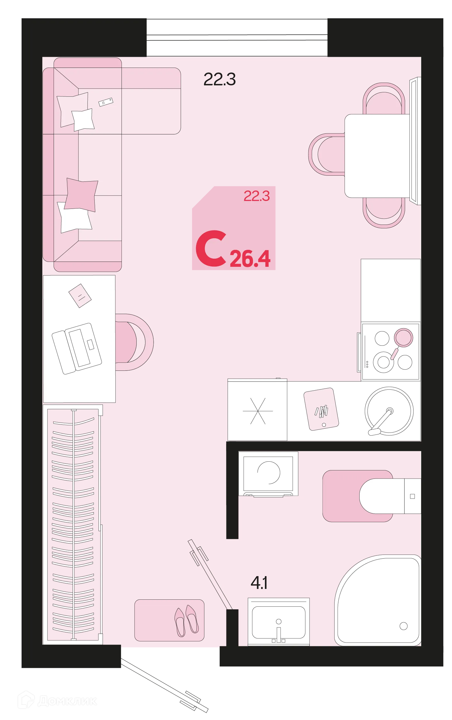 Фото квартиры в ЖК Первое место