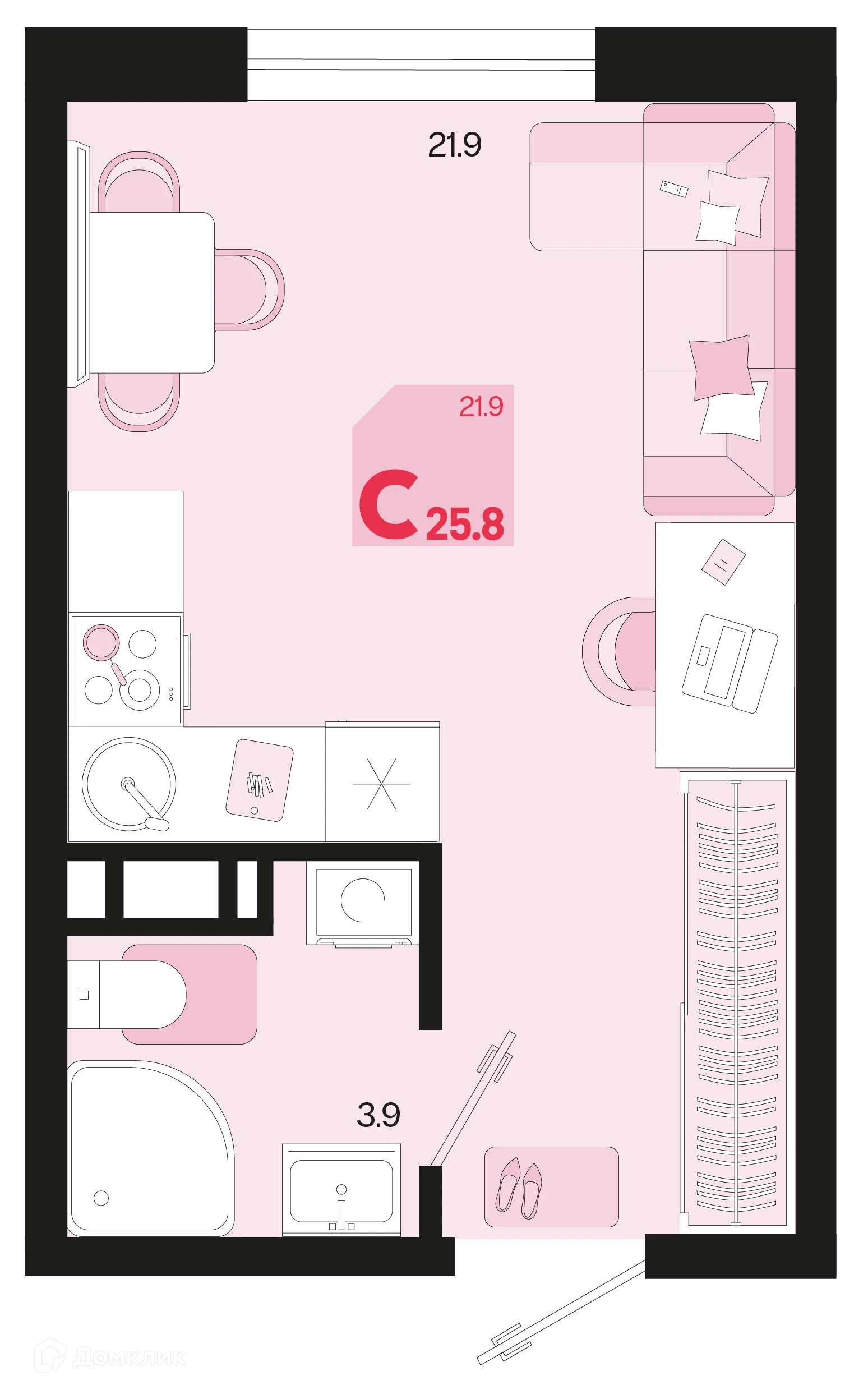 Фото квартиры в ЖК Первое место