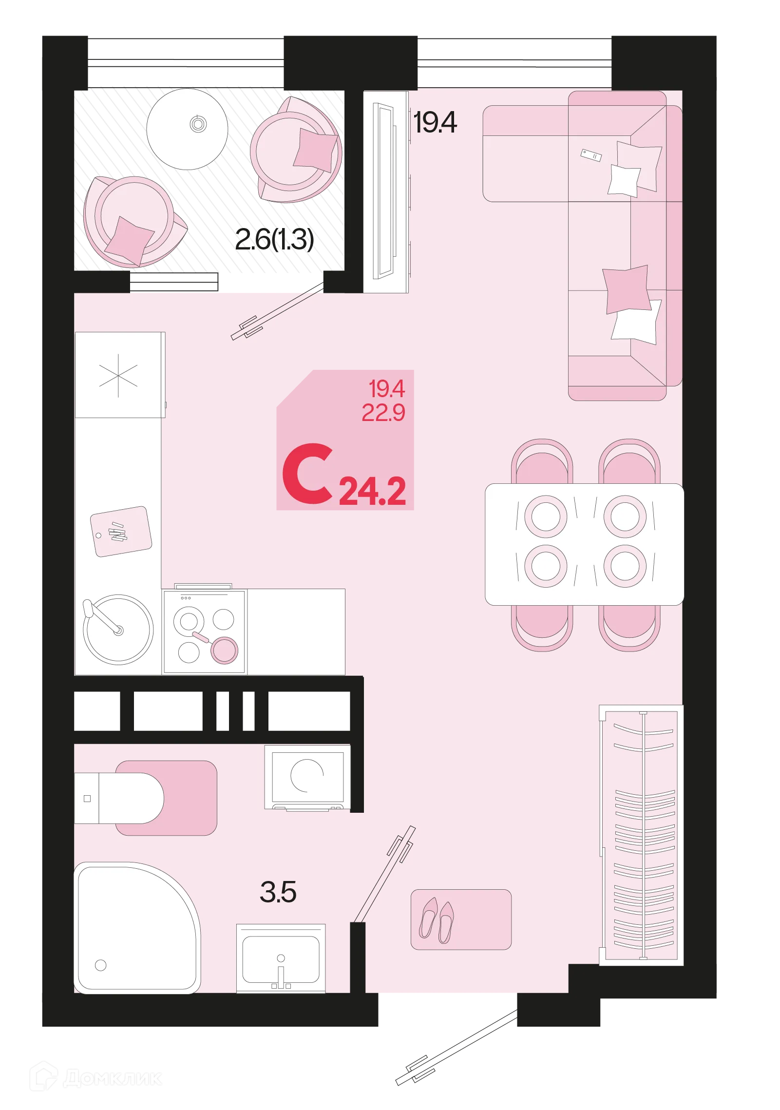 Фото квартиры в ЖК Первое место