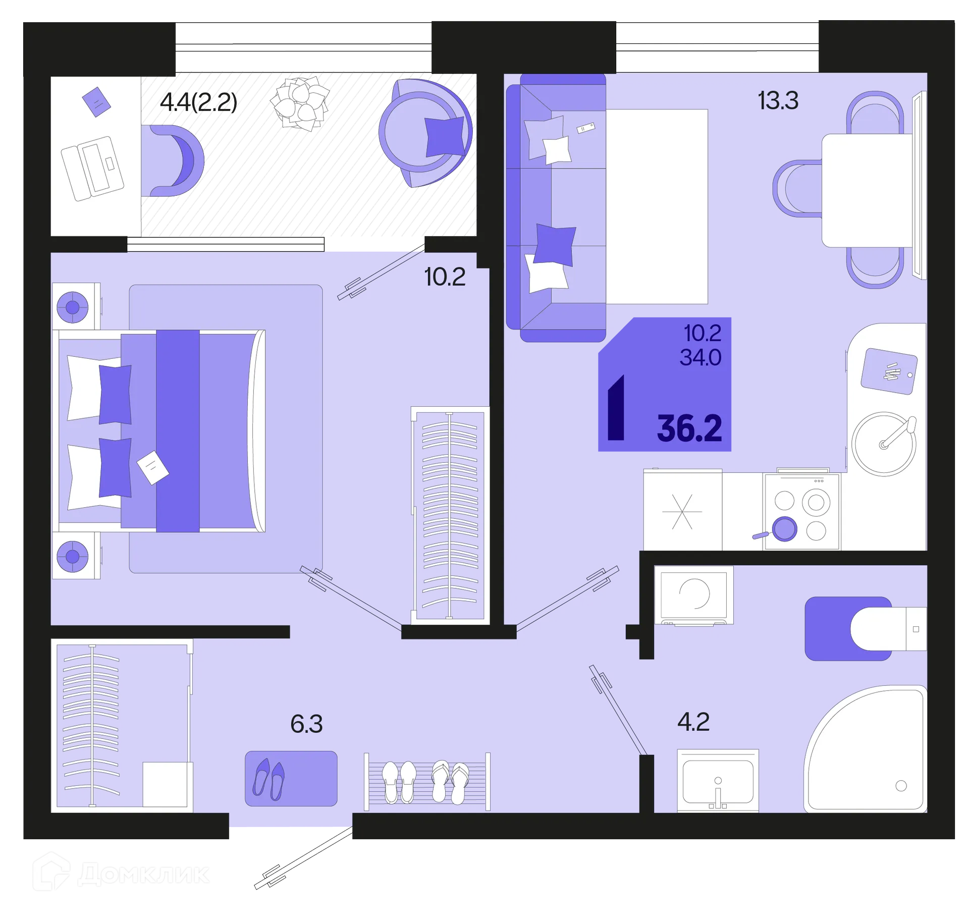 Фото квартиры в ЖК Первое место