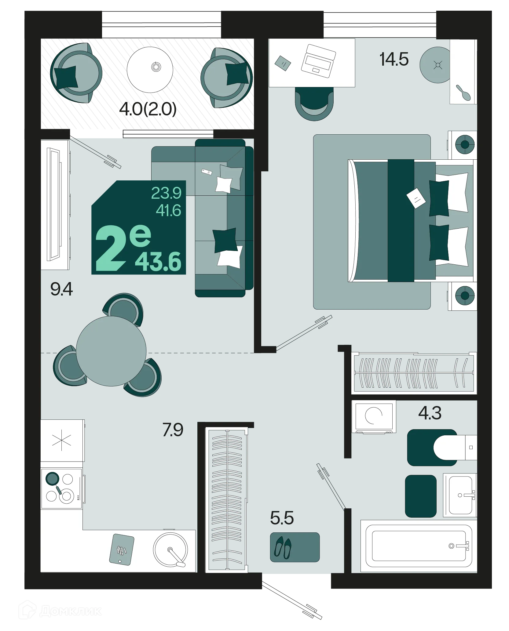 Фото квартиры в ЖК Первое место