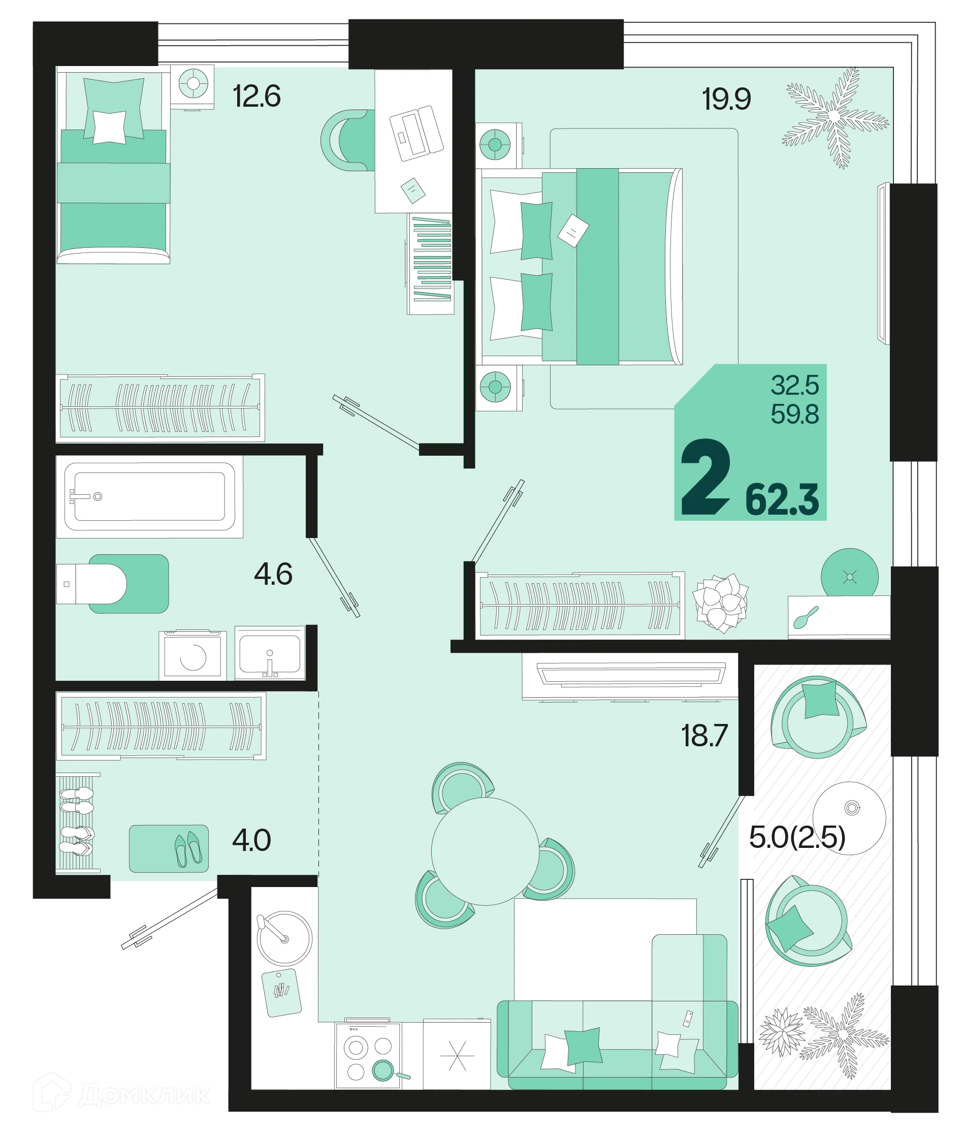 Фото квартиры в ЖК Первое место