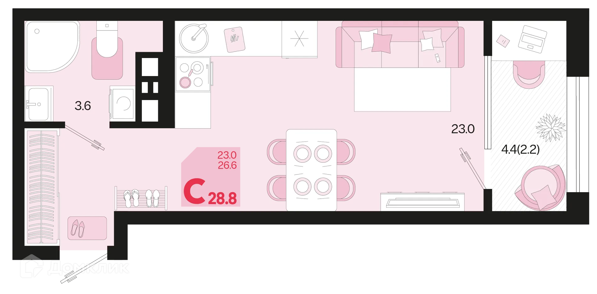 Фото квартиры в ЖК Первое место