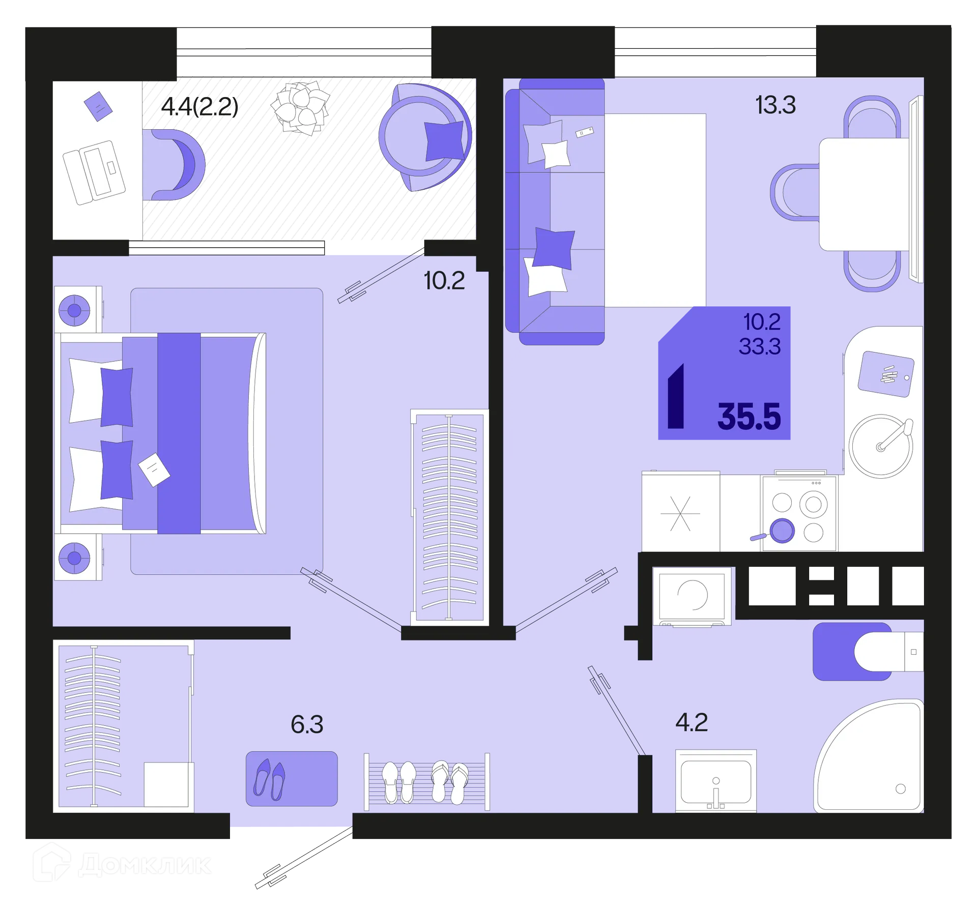Фото квартиры в ЖК Первое место