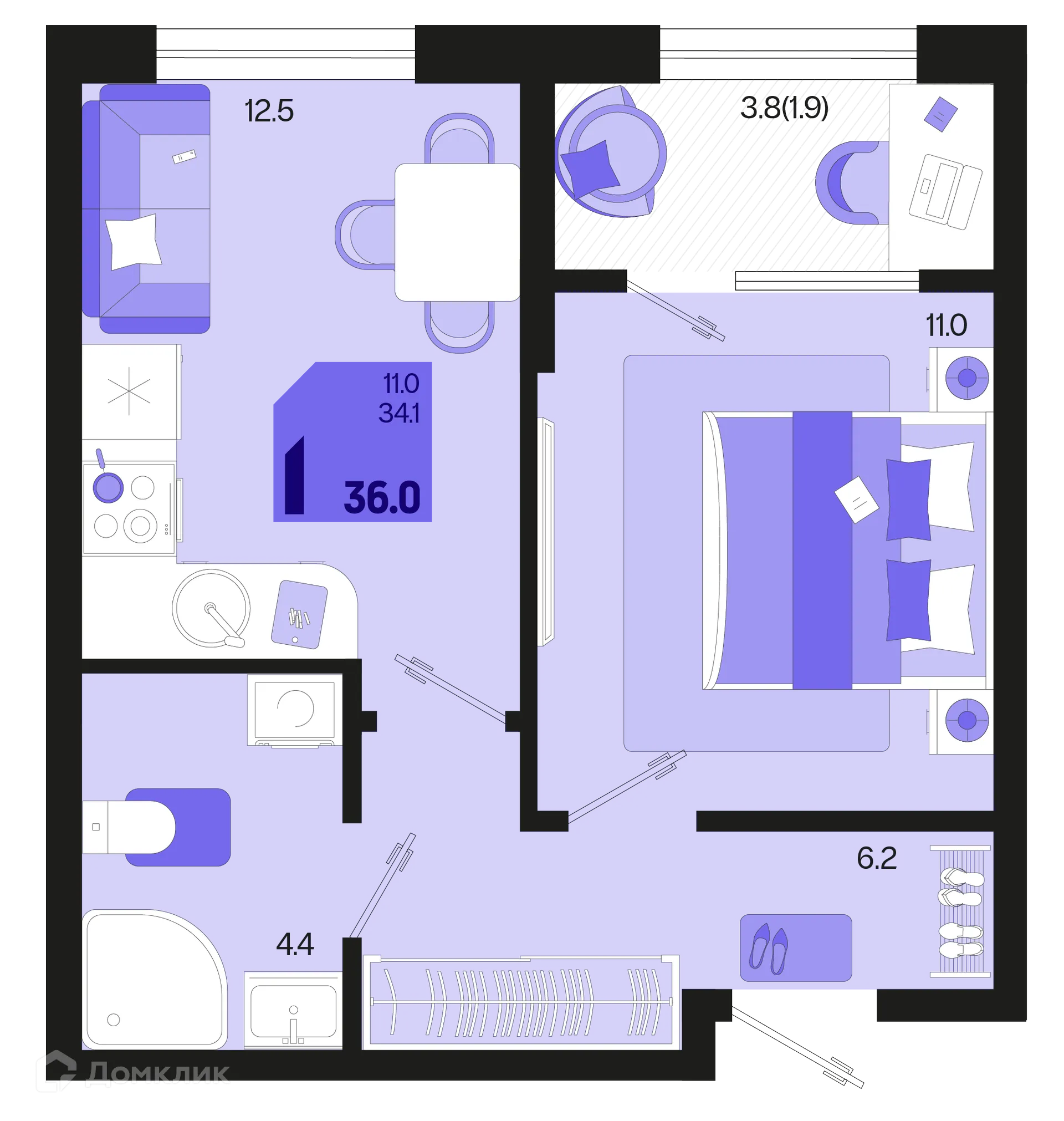 Фото квартиры в ЖК Первое место