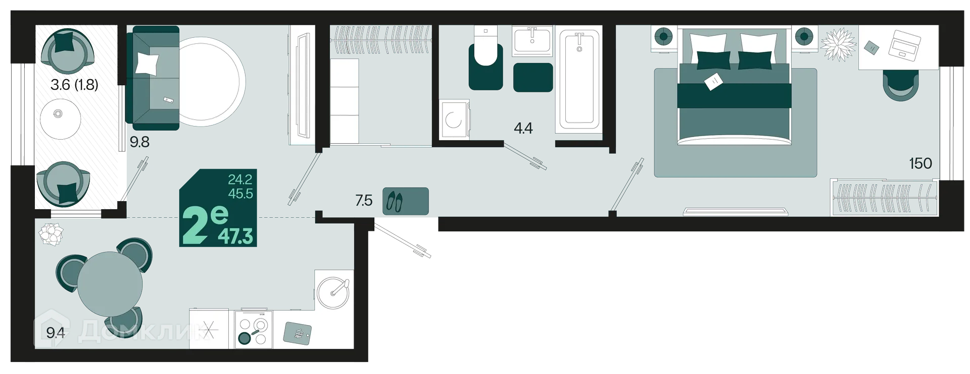 Фото квартиры в ЖК Первое место