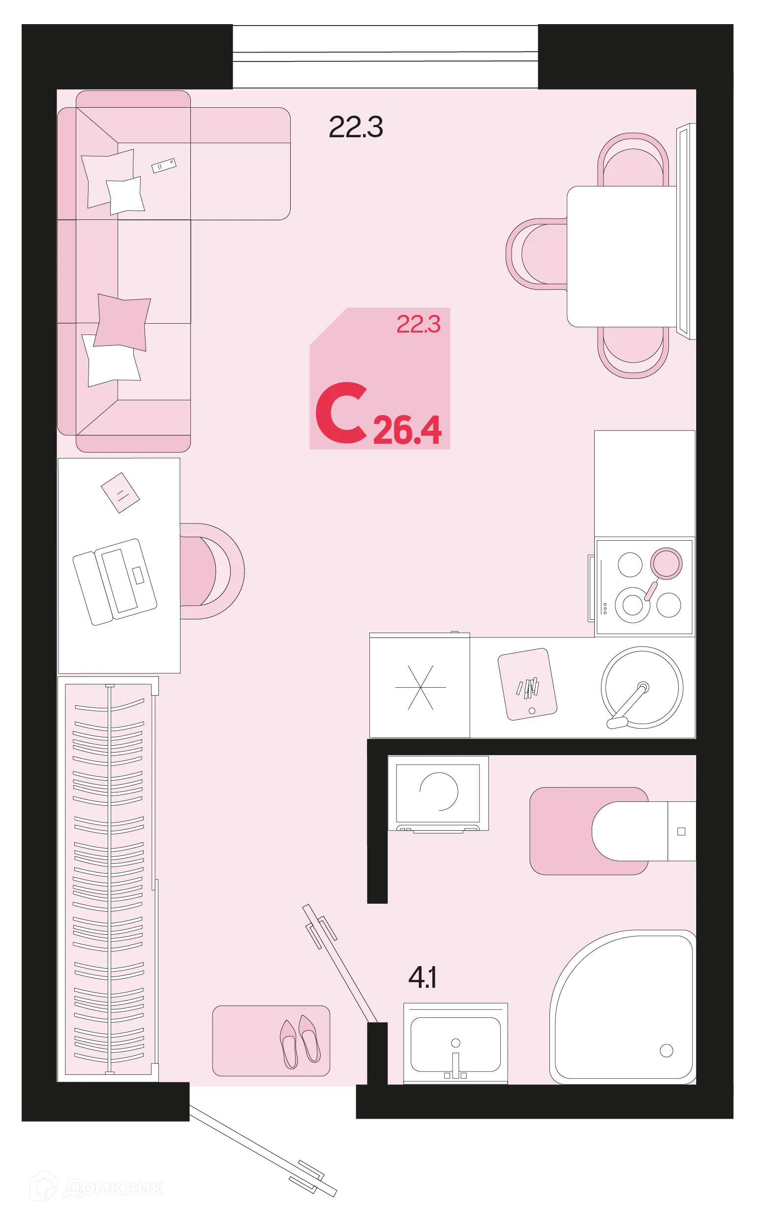 Фото квартиры в ЖК Первое место