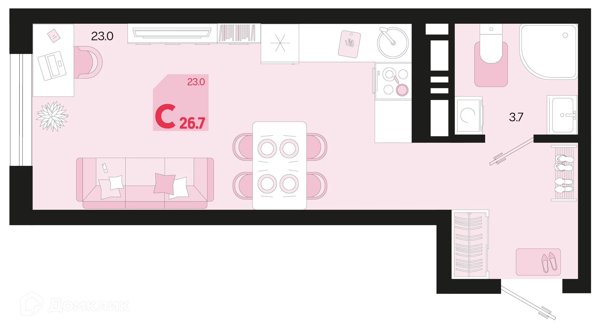 Фото квартиры в ЖК Первое место