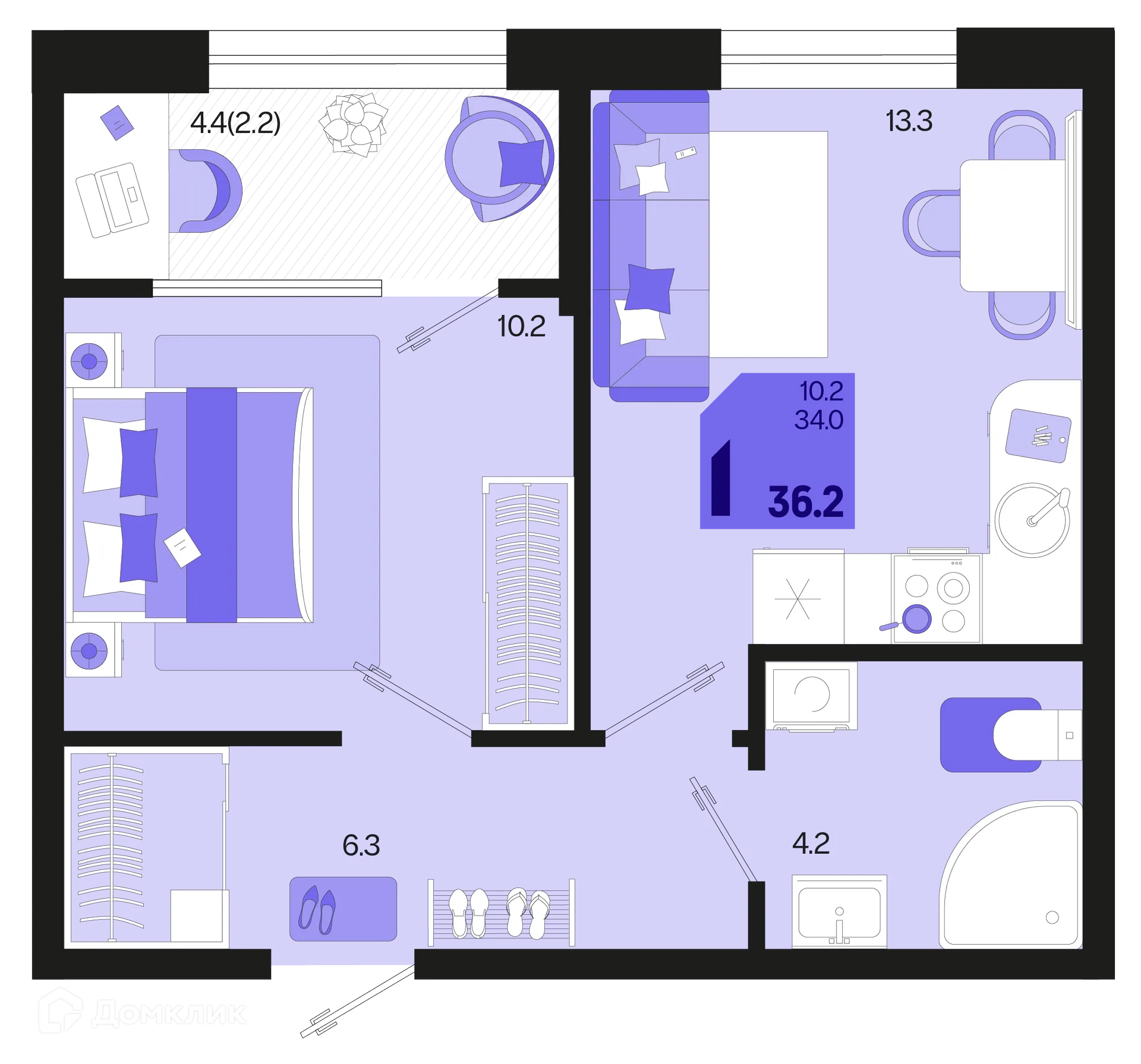Фото квартиры в ЖК Первое место