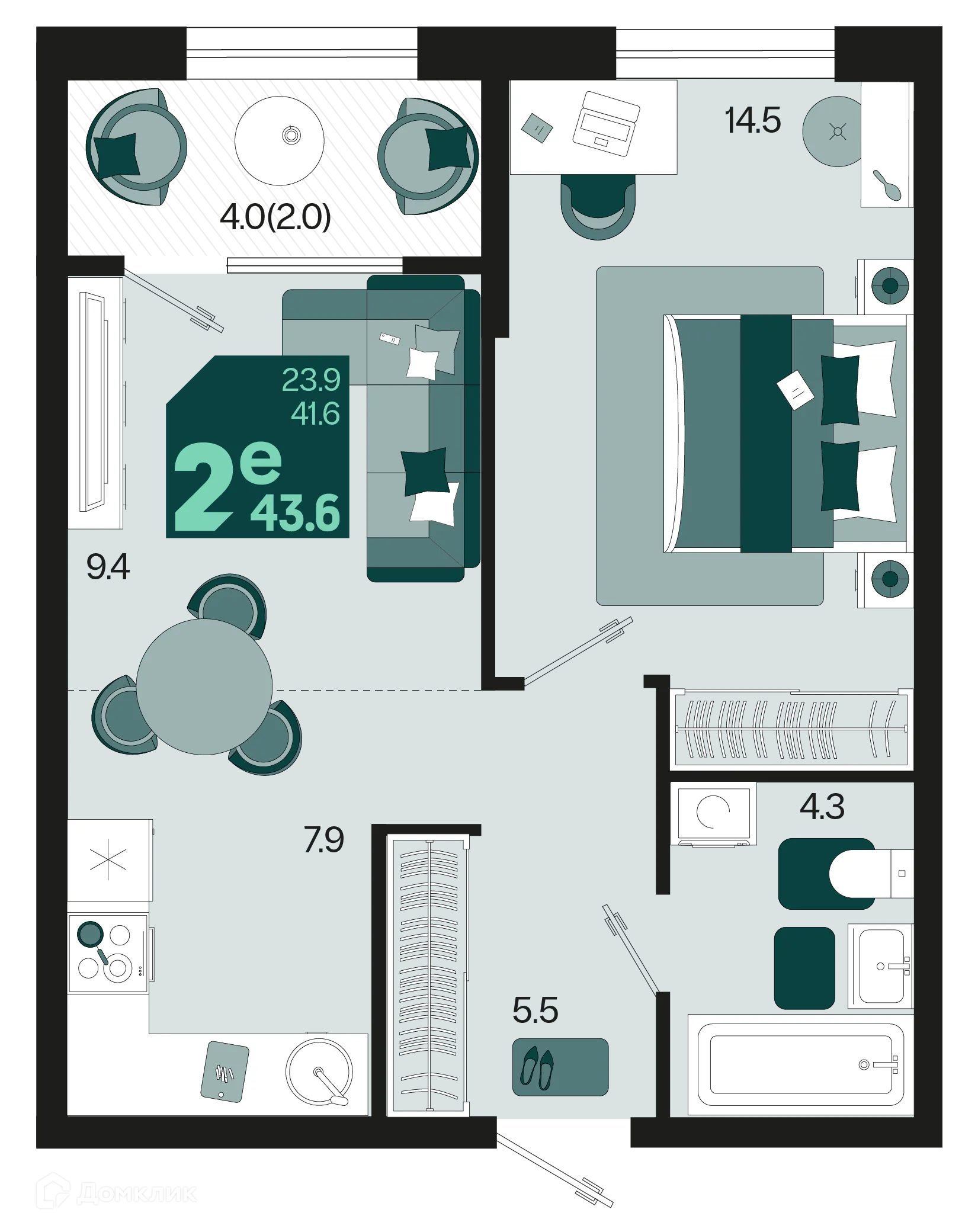 Фото квартиры в ЖК Первое место