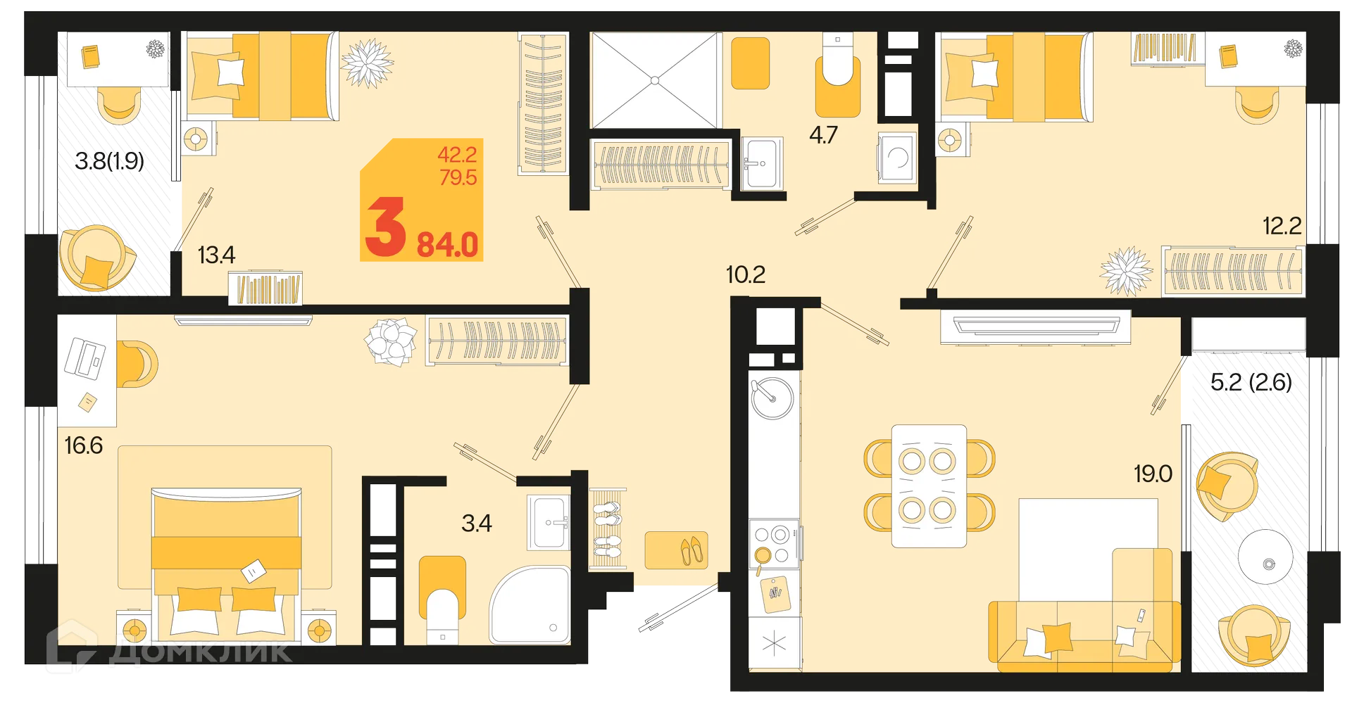 Фото квартиры в ЖК Первое место