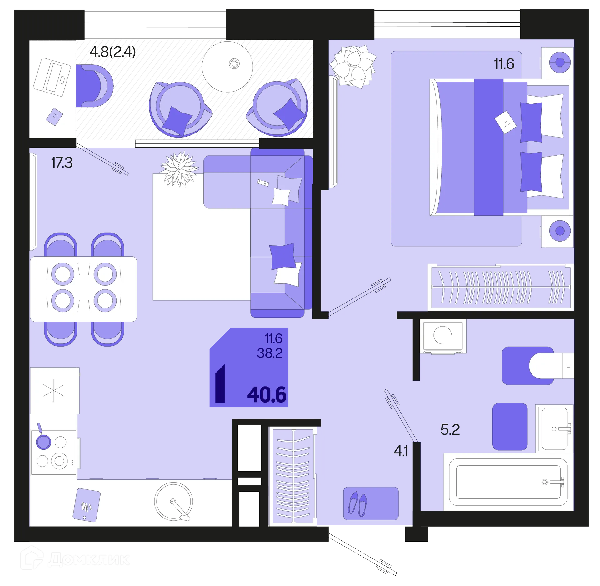 Фото квартиры в ЖК Первое место