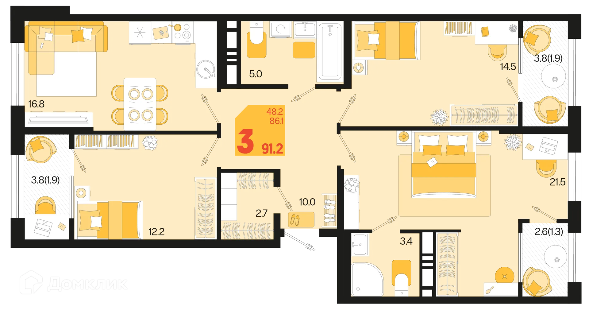Фото квартиры в ЖК Первое место