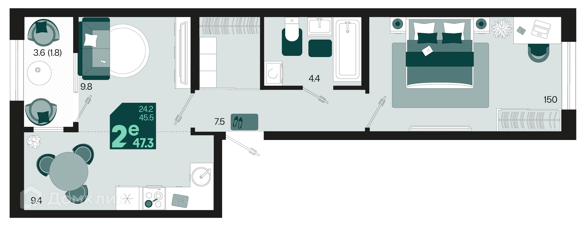 Фото квартиры в ЖК Первое место