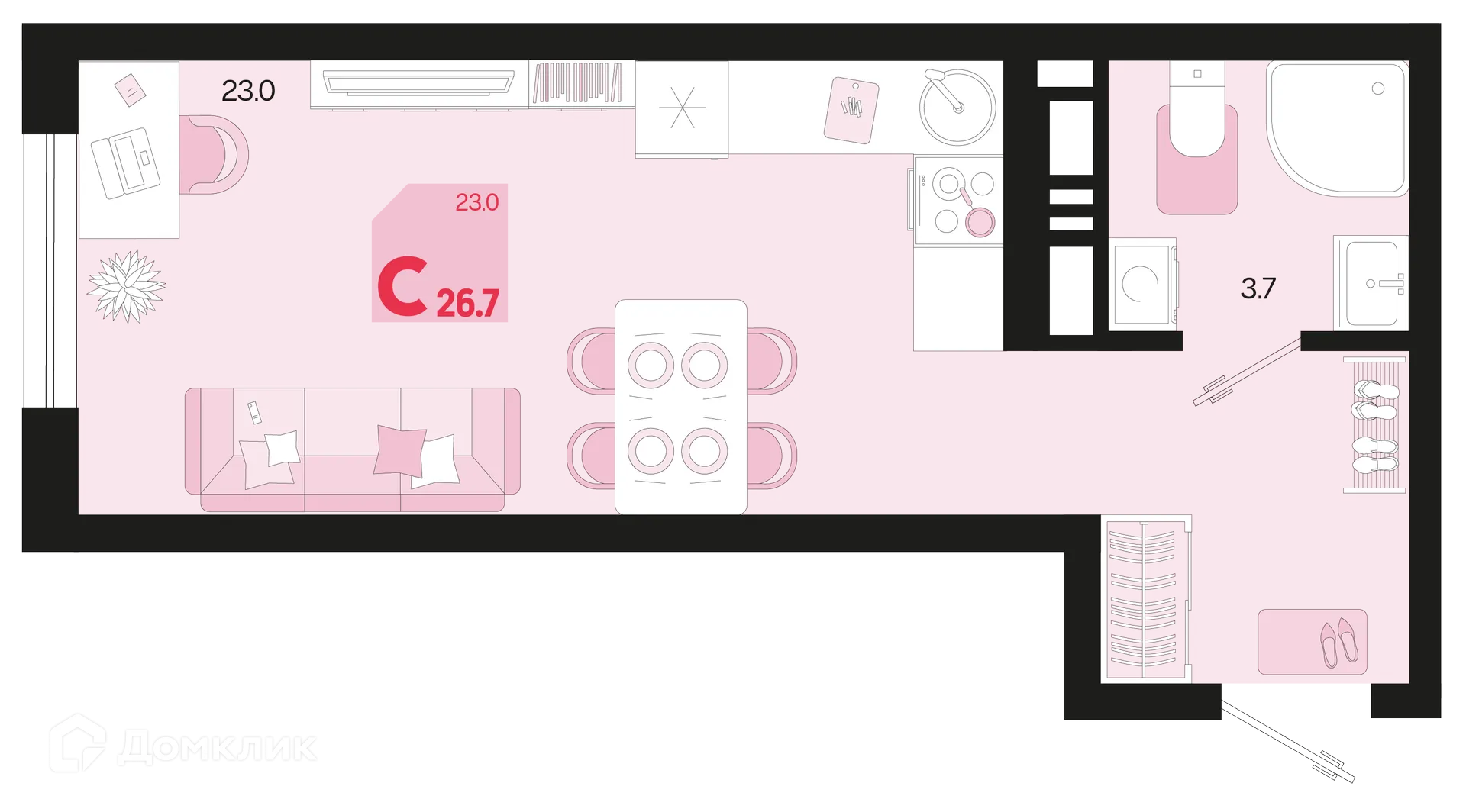 Фото квартиры в ЖК Первое место