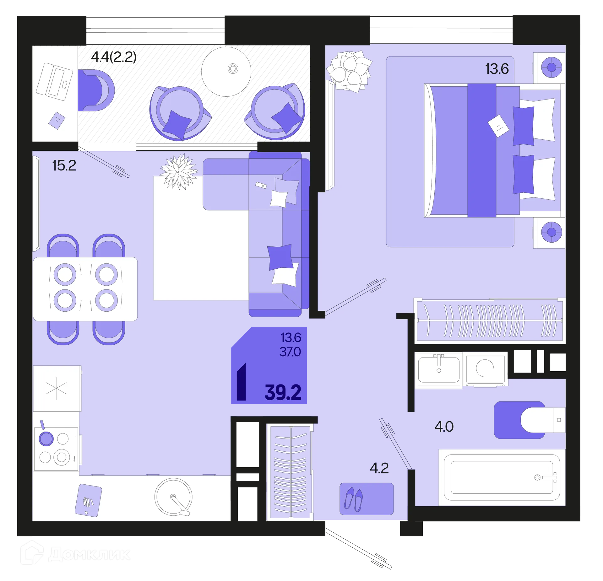 Фото квартиры в ЖК Первое место