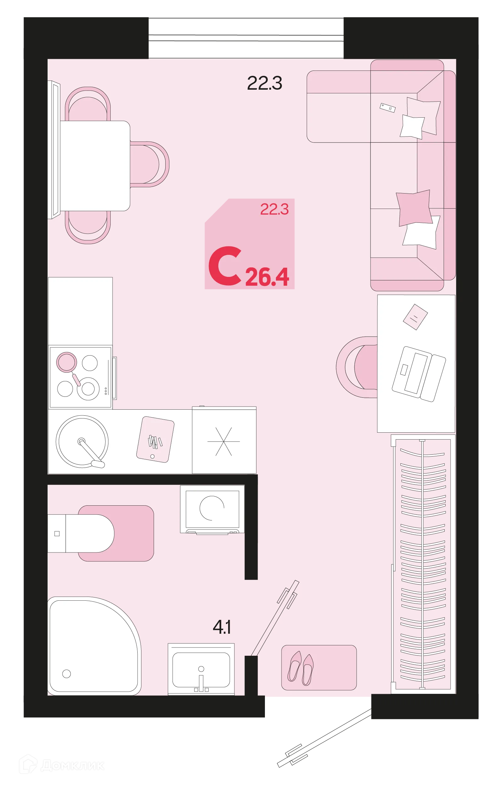 Фото квартиры в ЖК Первое место