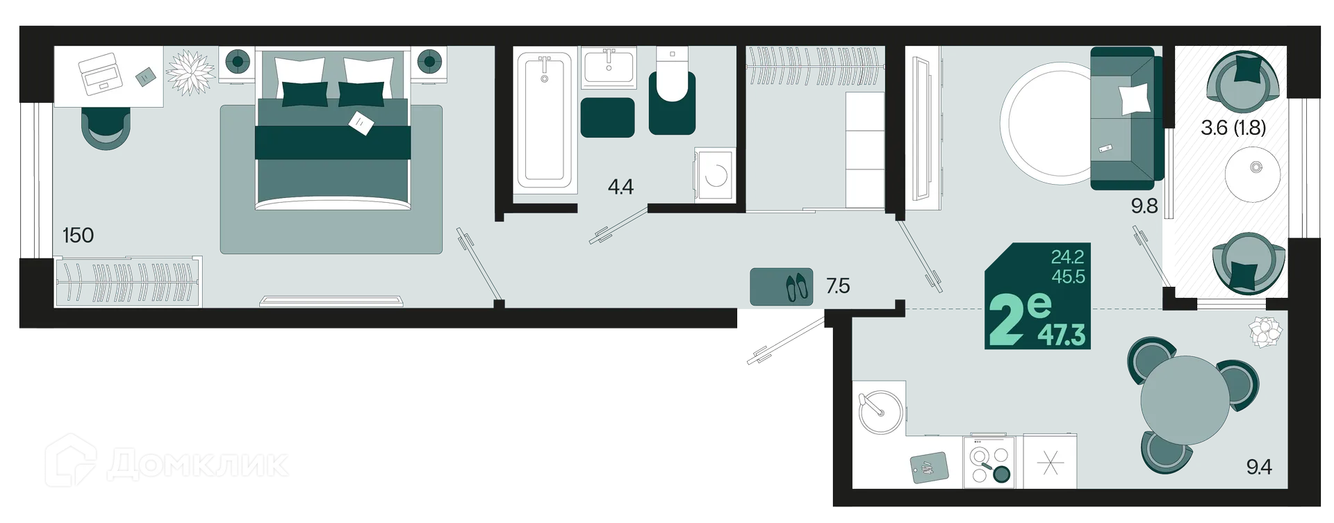 Фото квартиры в ЖК Первое место