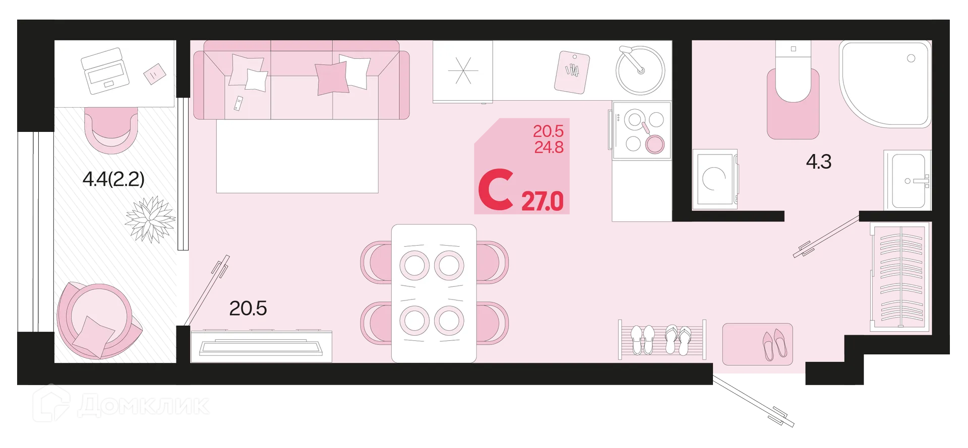 Фото квартиры в ЖК Первое место