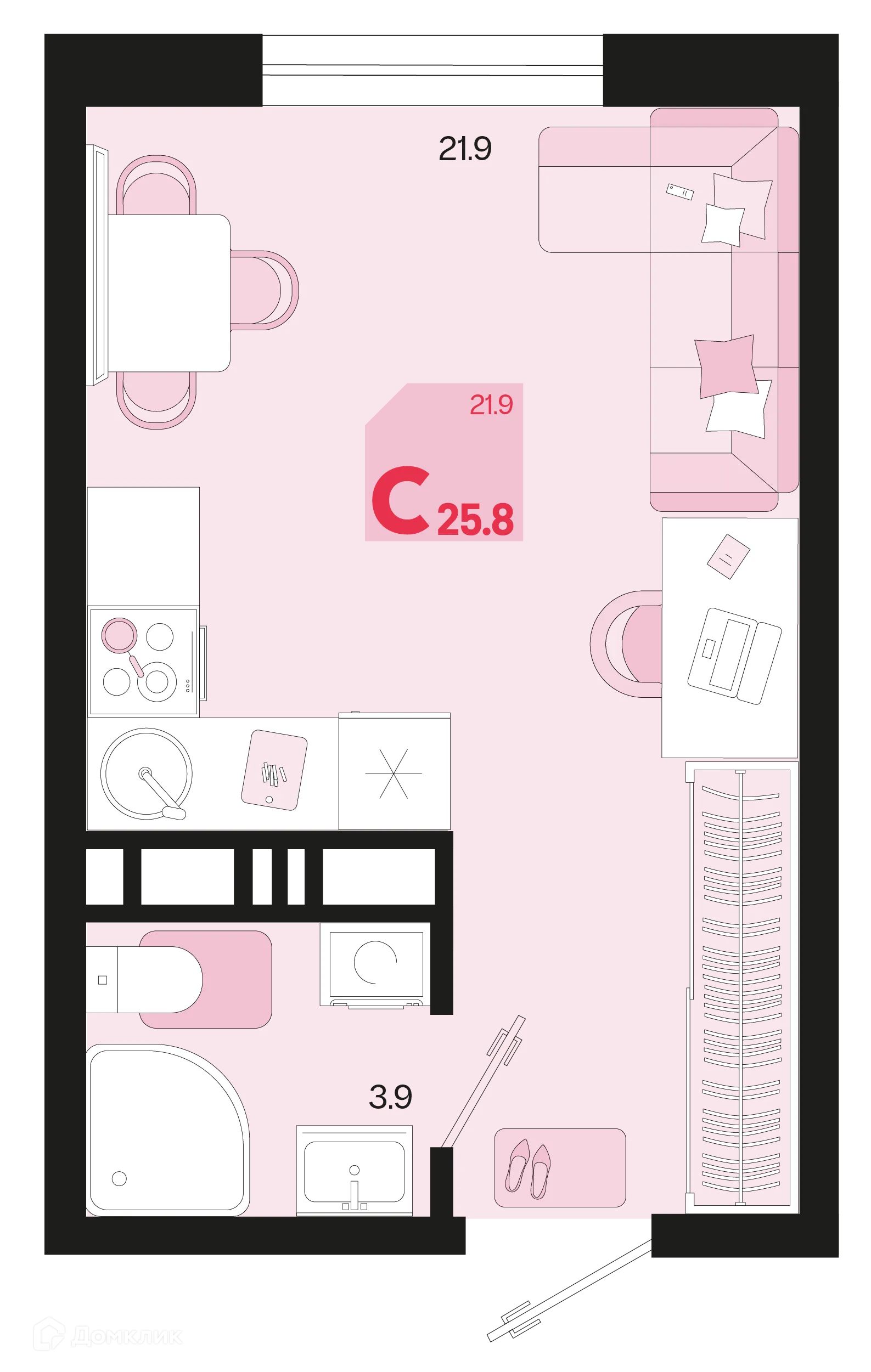 Фото квартиры в ЖК Первое место