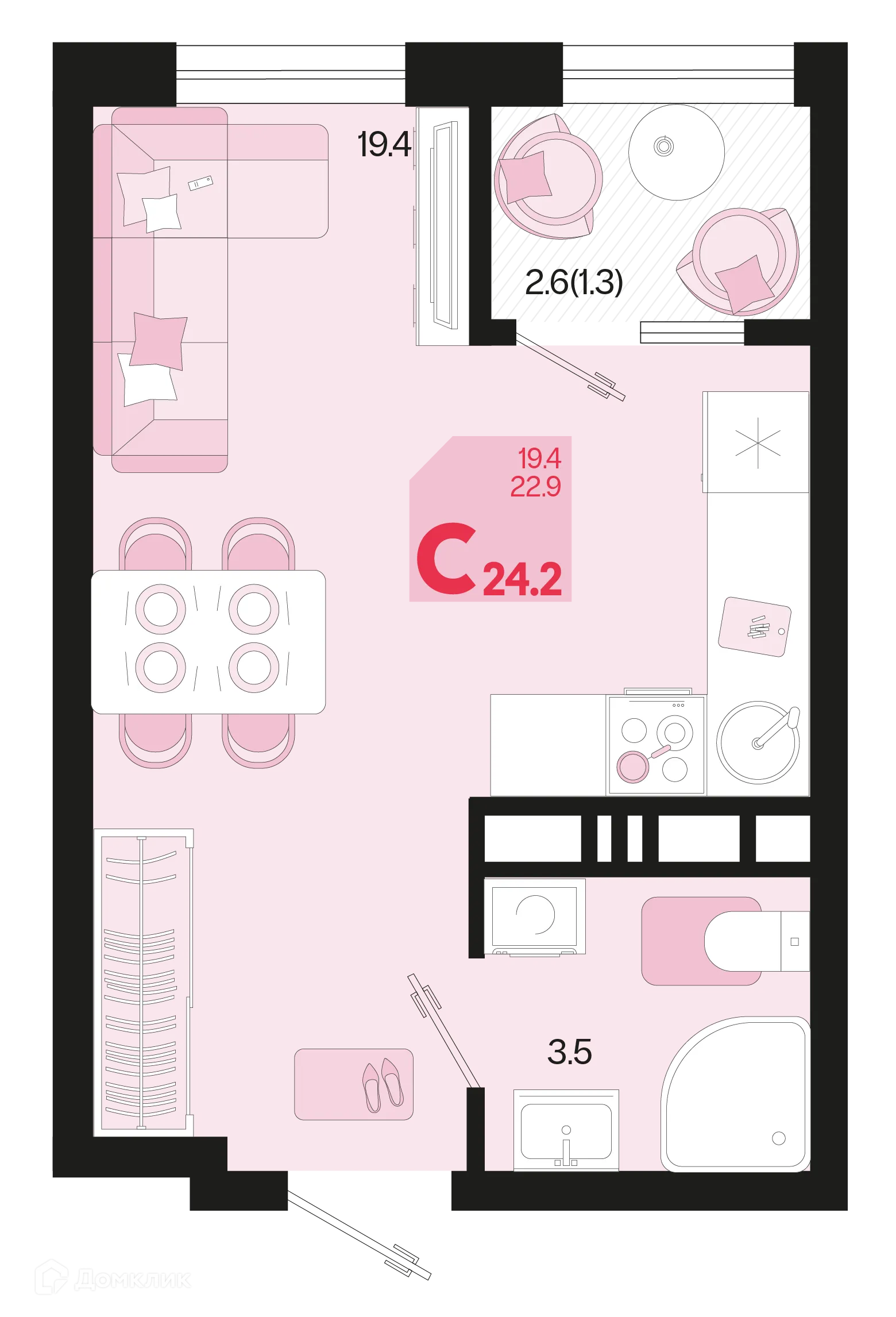 Фото квартиры в ЖК Первое место