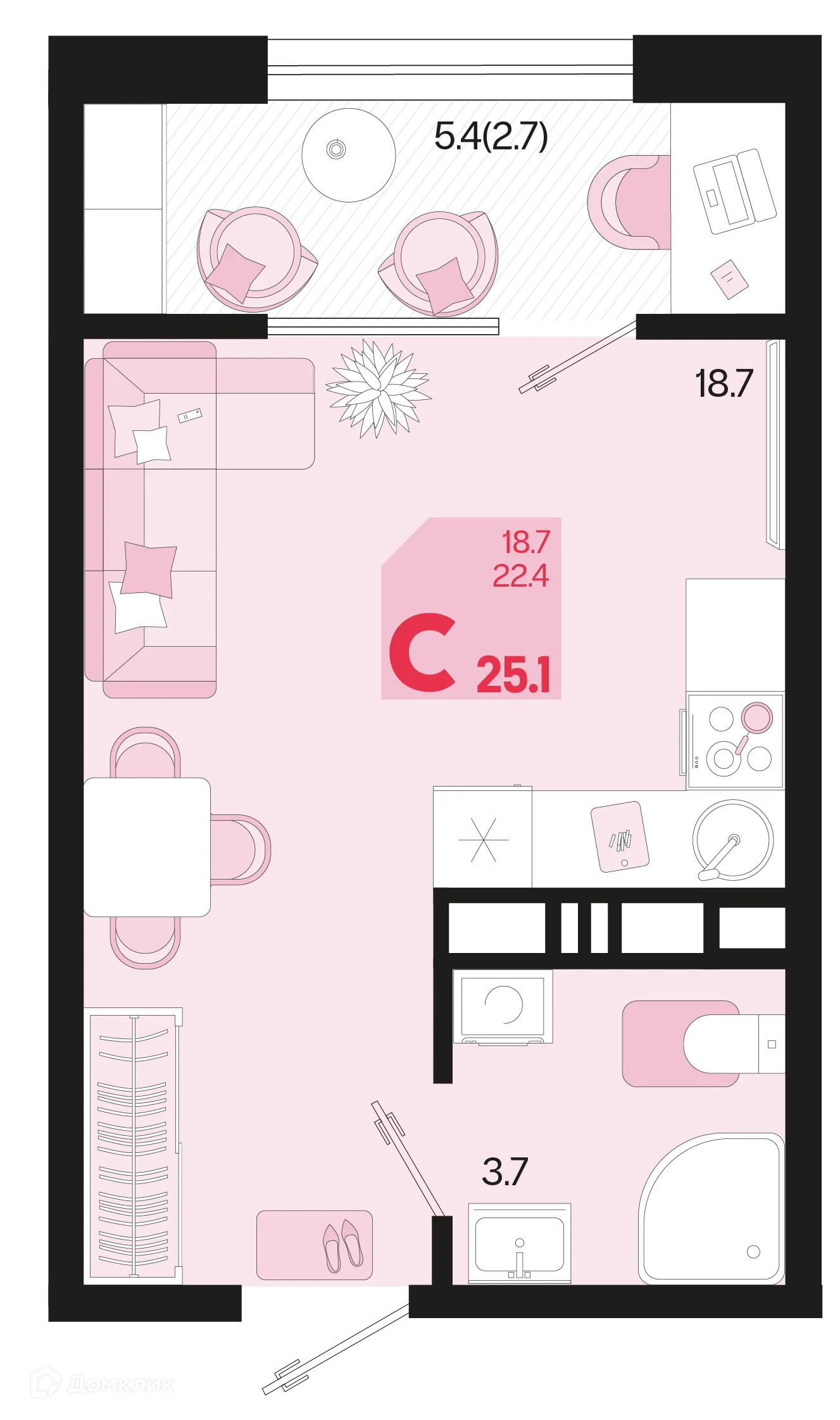 Фото квартиры в ЖК Первое место