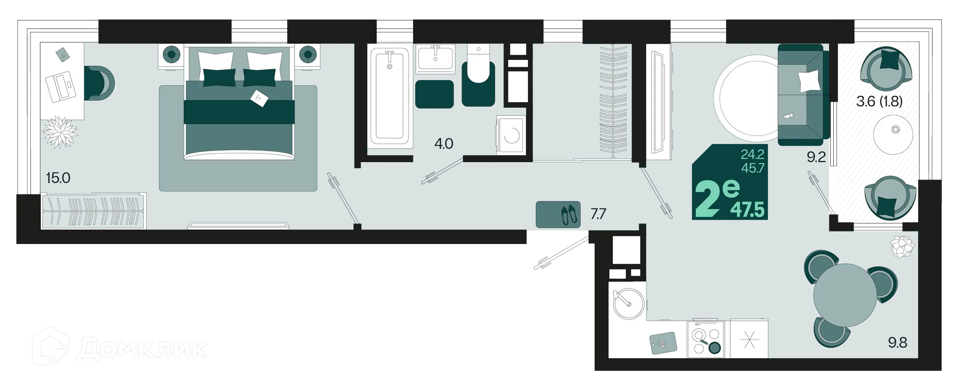 Фото квартиры в ЖК Первое место