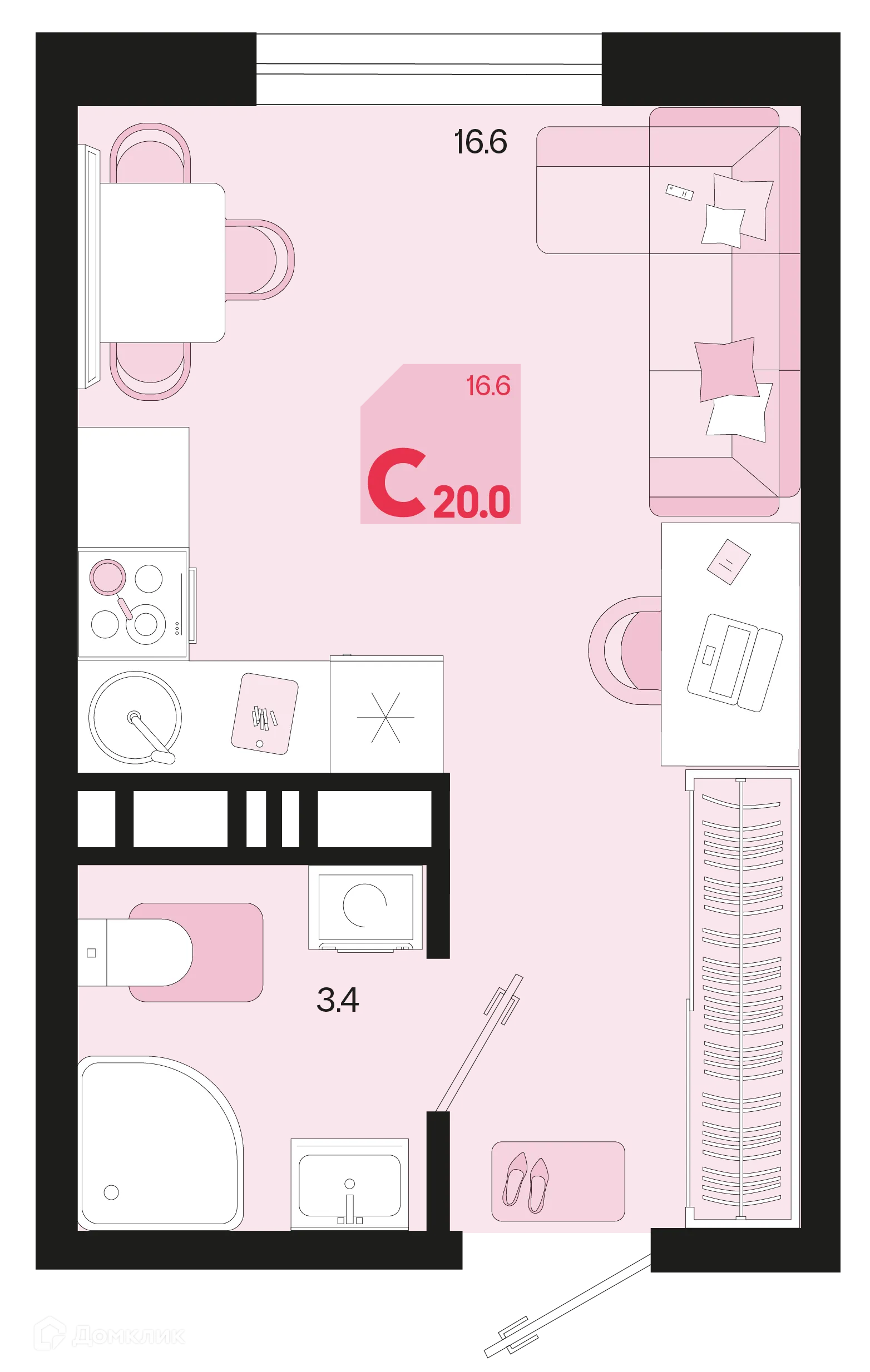 Фото квартиры в ЖК Первое место