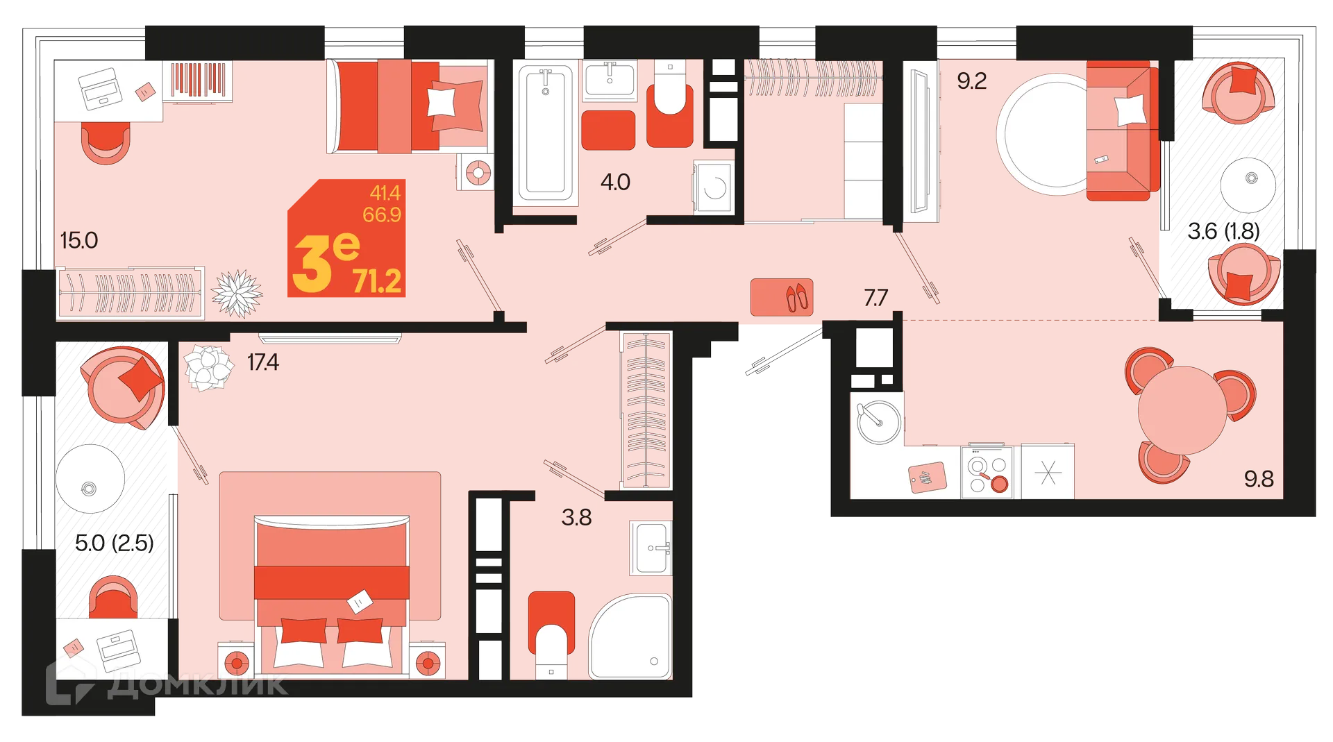 Фото квартиры в ЖК Первое место