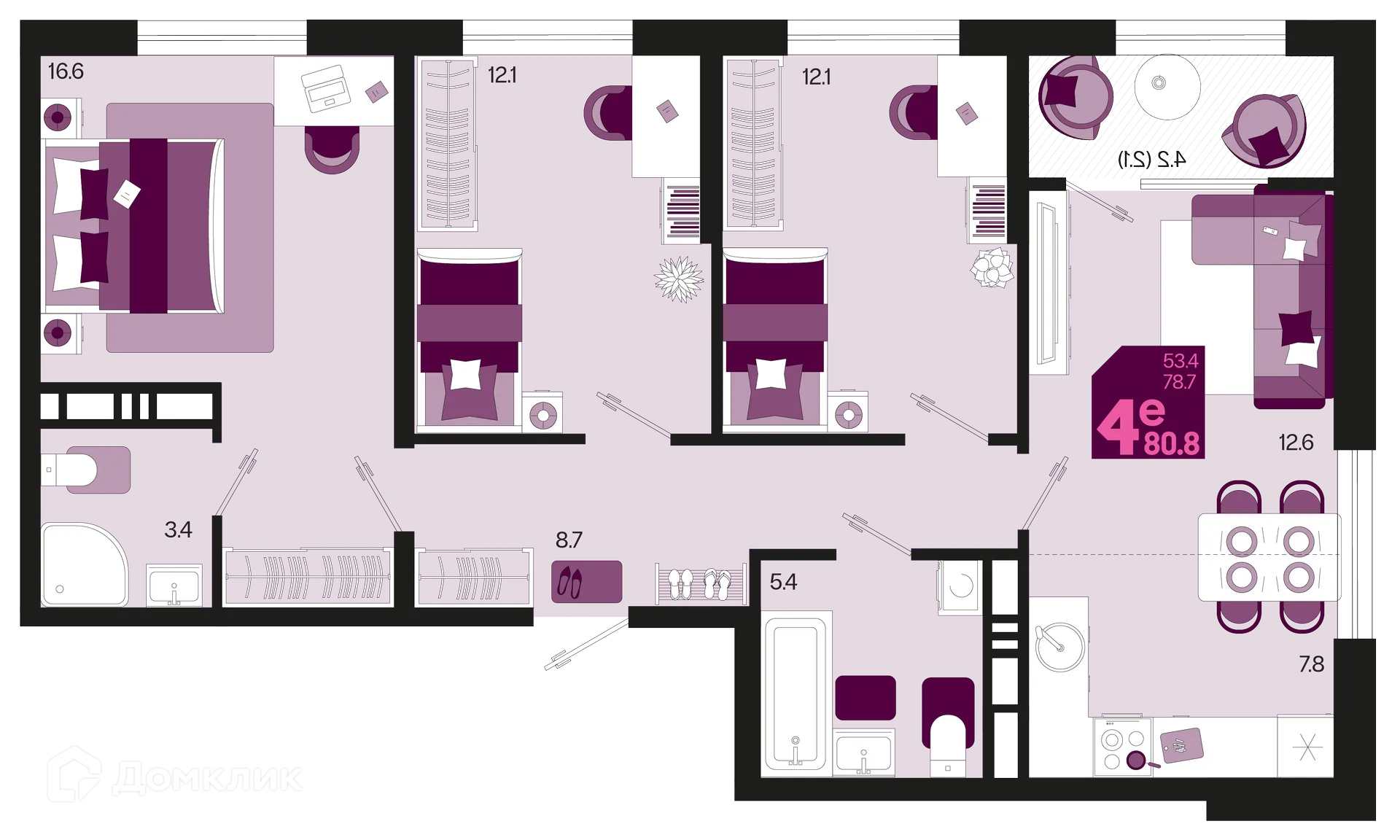 Фото квартиры в ЖК Первое место