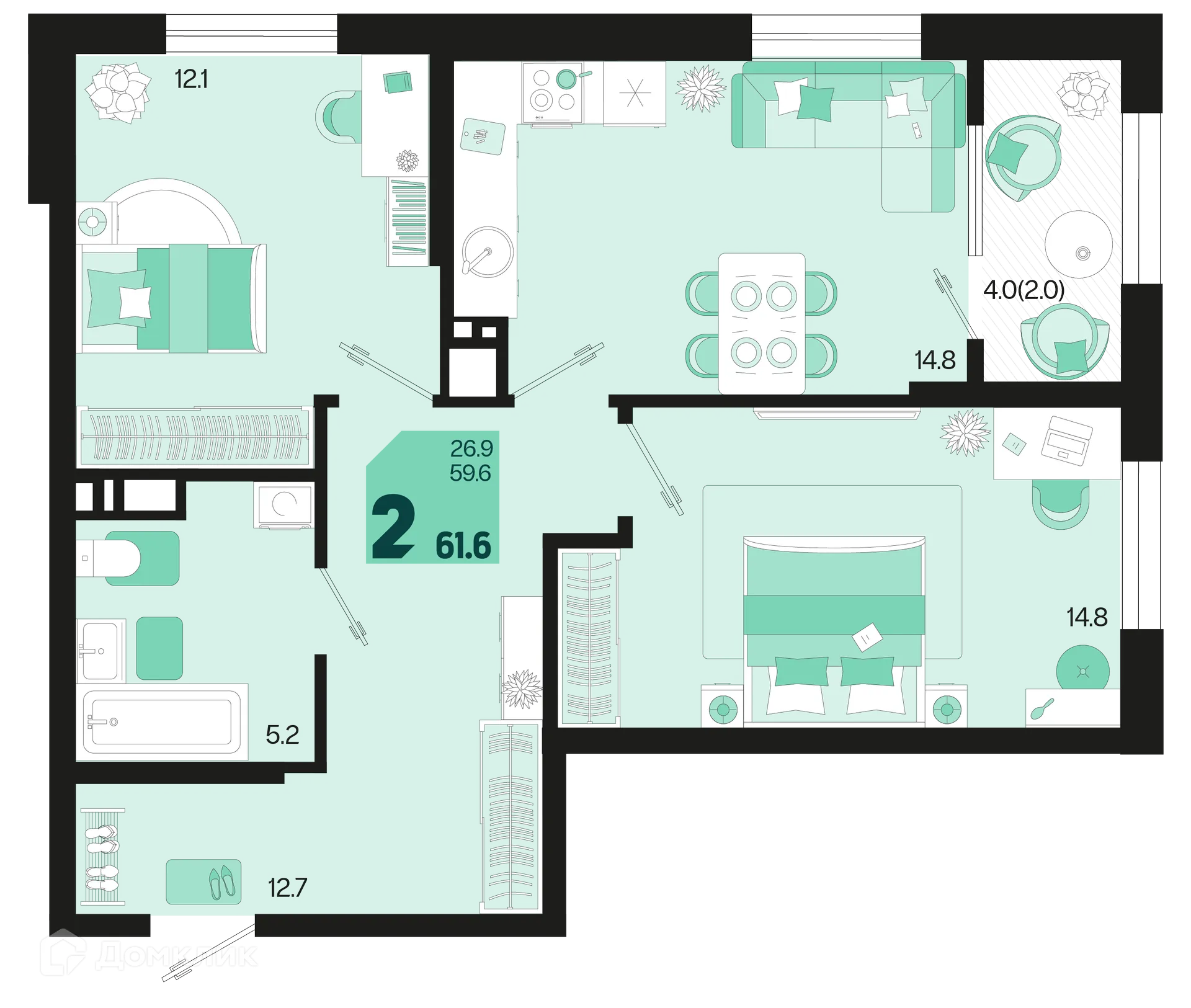 Фото квартиры в ЖК Первое место