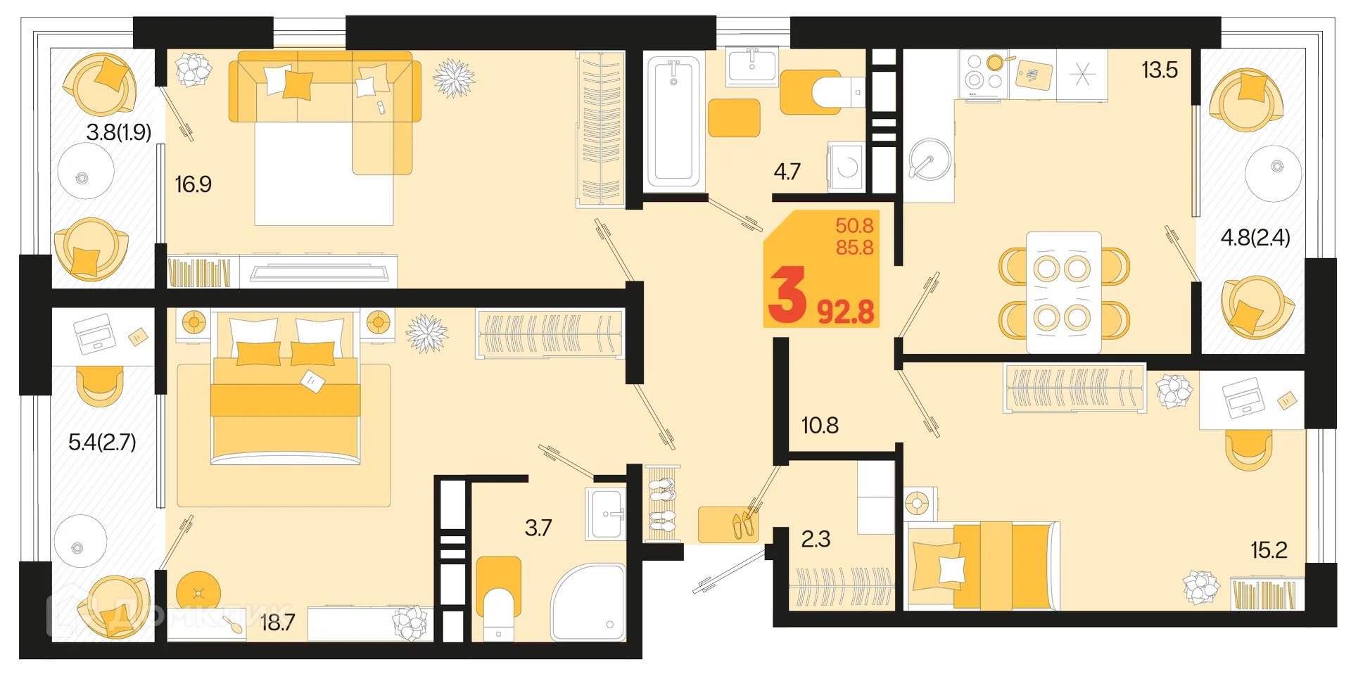 Фото квартиры в ЖК Первое место