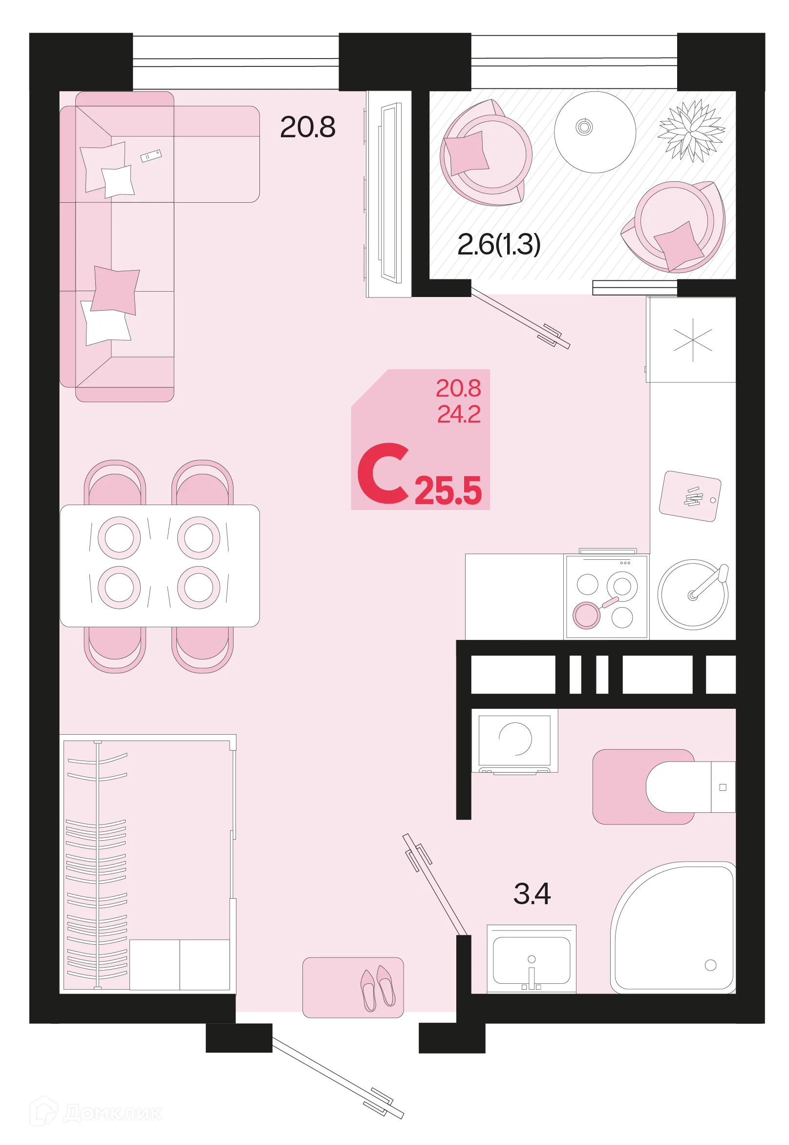 Фото квартиры в ЖК Первое место