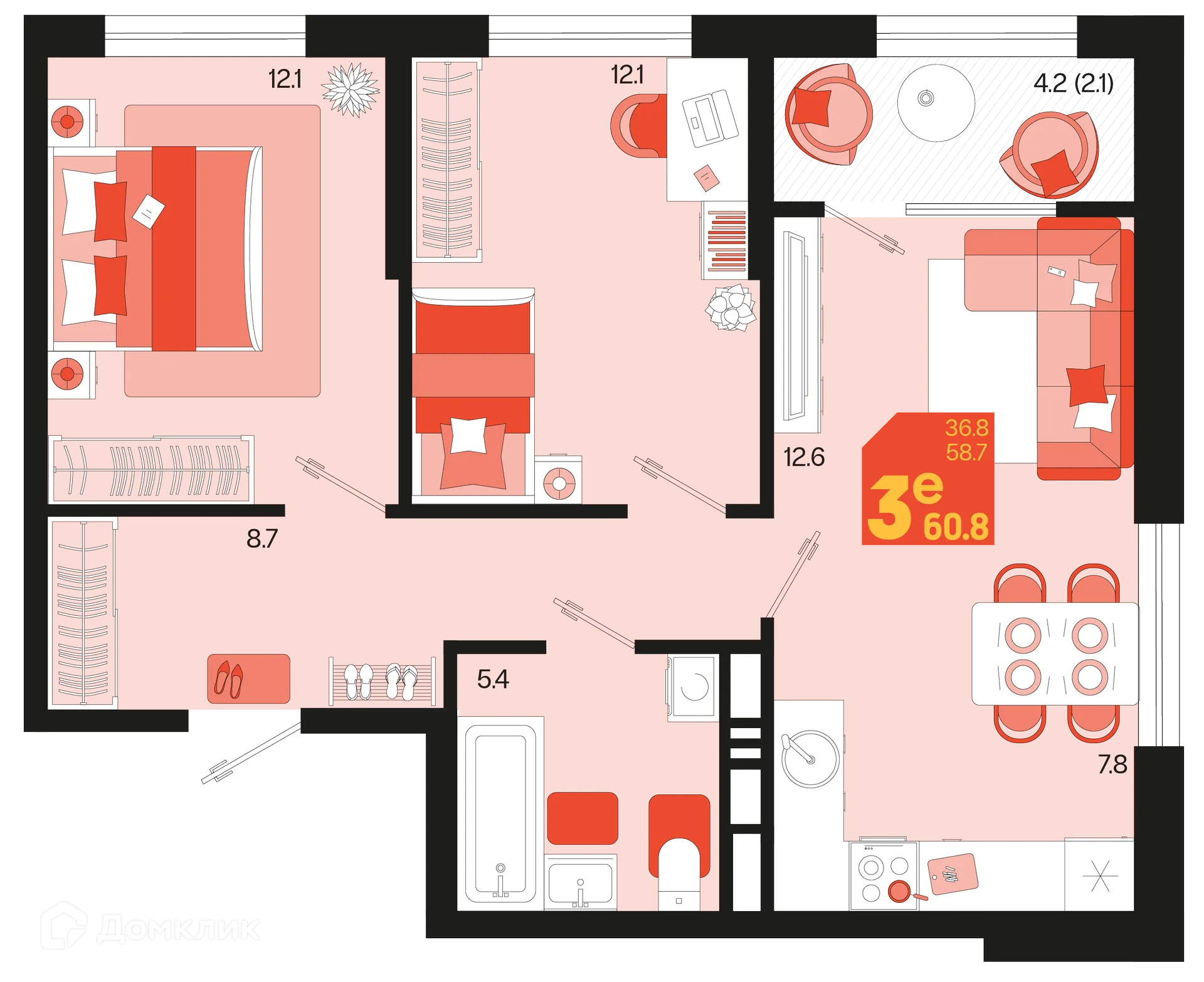 Фото квартиры в ЖК Первое место