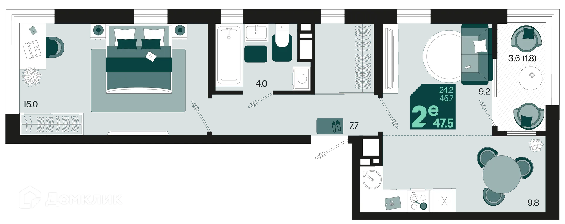 Фото квартиры в ЖК Первое место