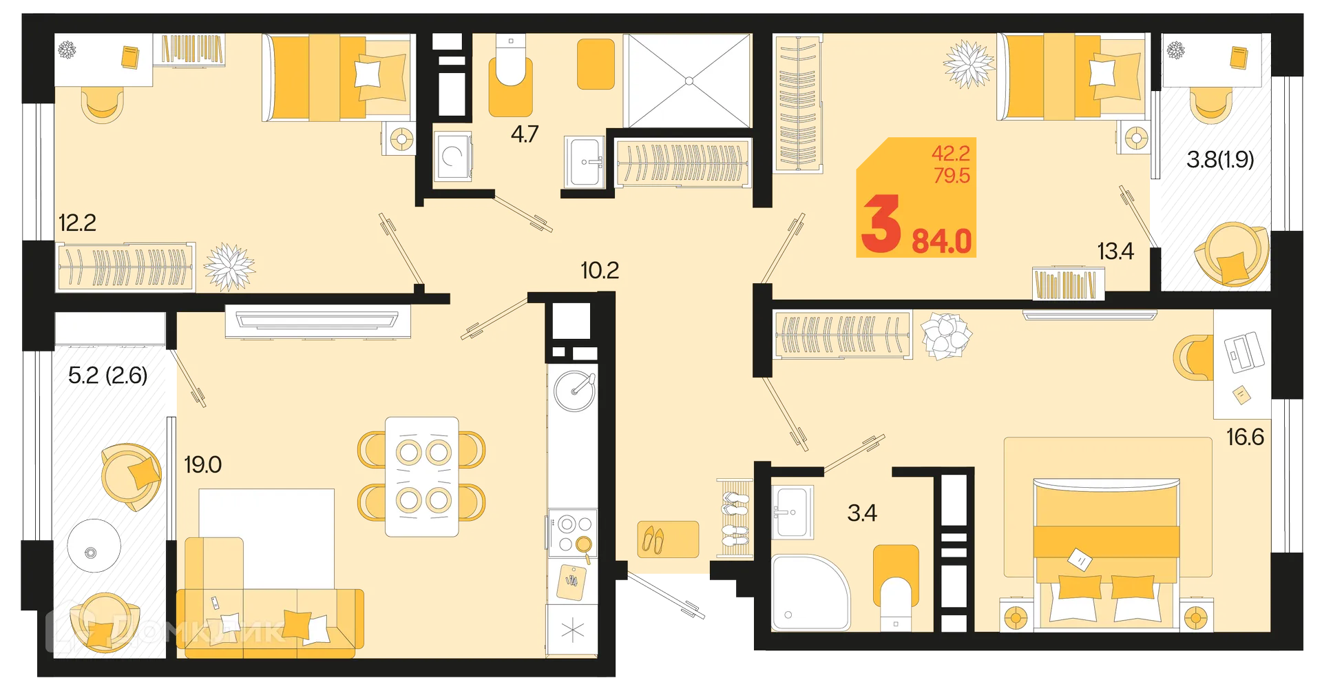 Фото квартиры в ЖК Первое место