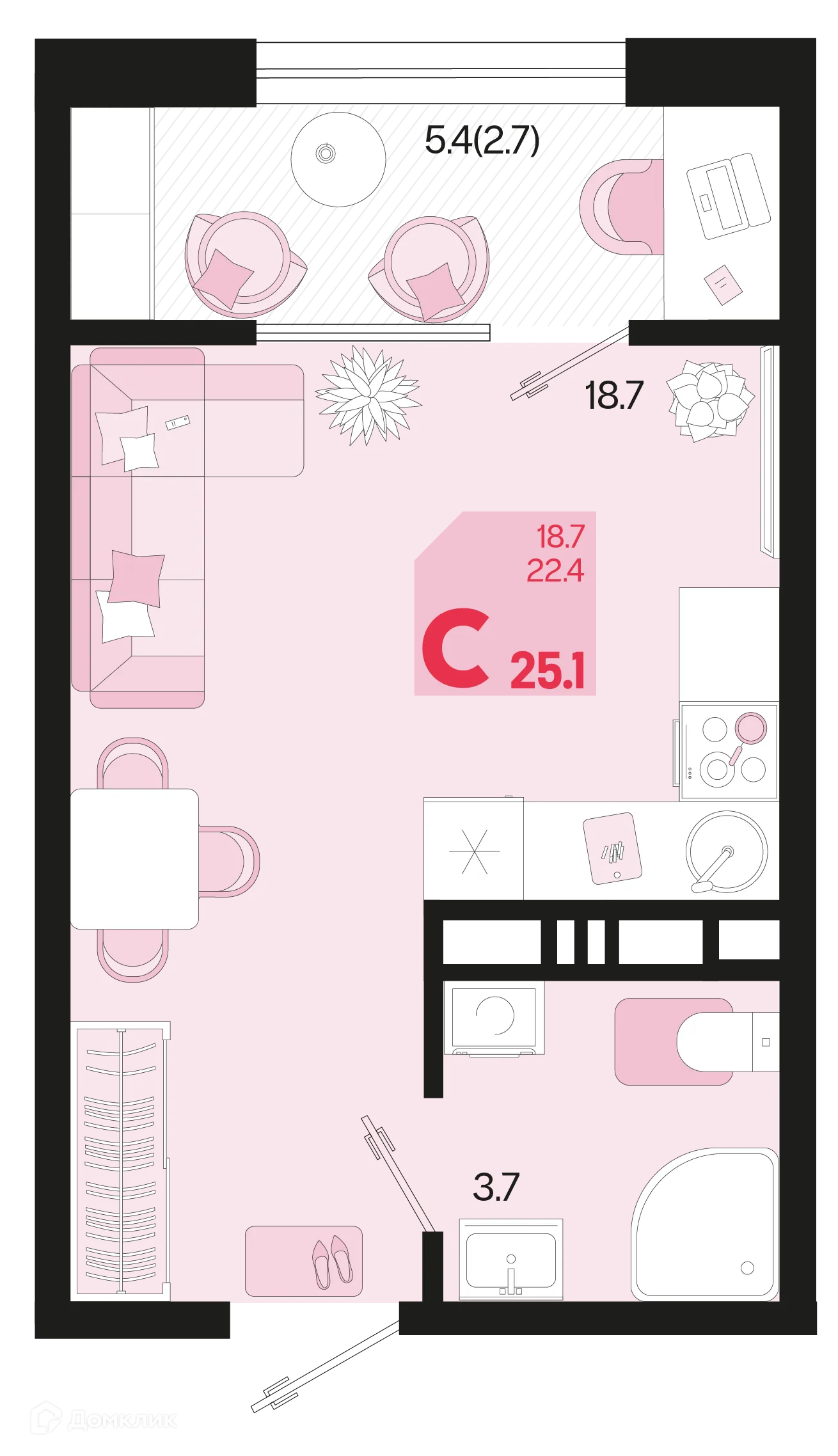 Фото квартиры в ЖК Первое место