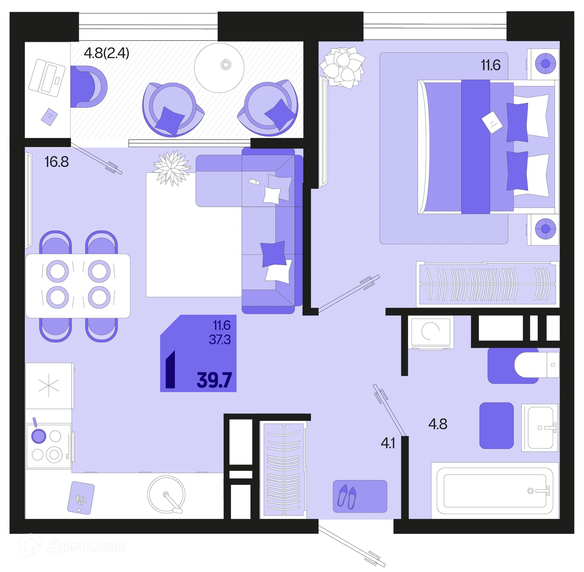 Фото квартиры в ЖК Первое место
