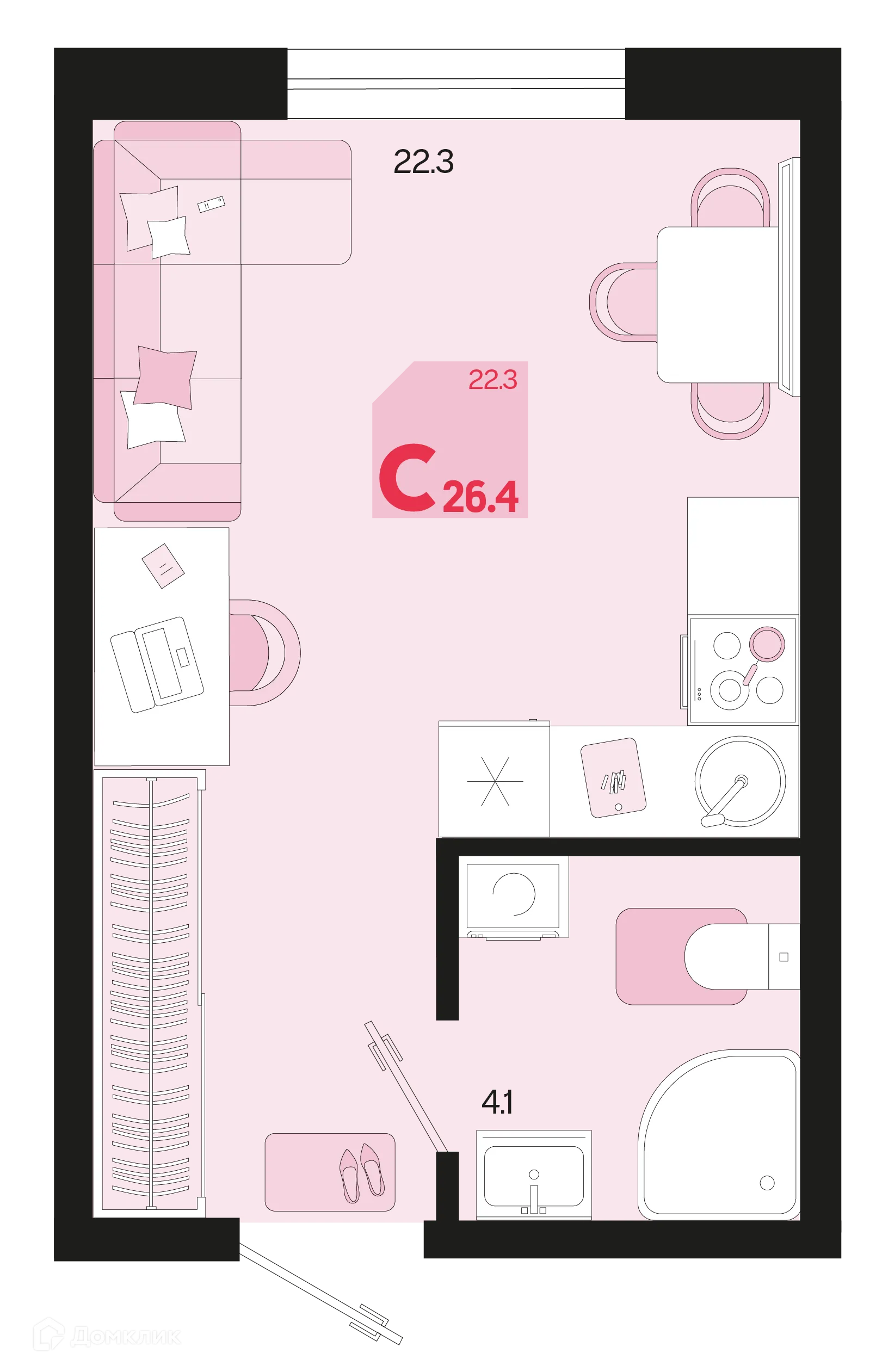 Фото квартиры в ЖК Первое место