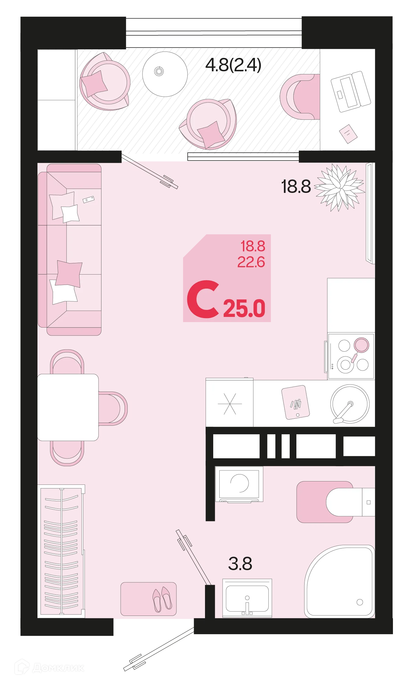 Фото квартиры в ЖК Первое место