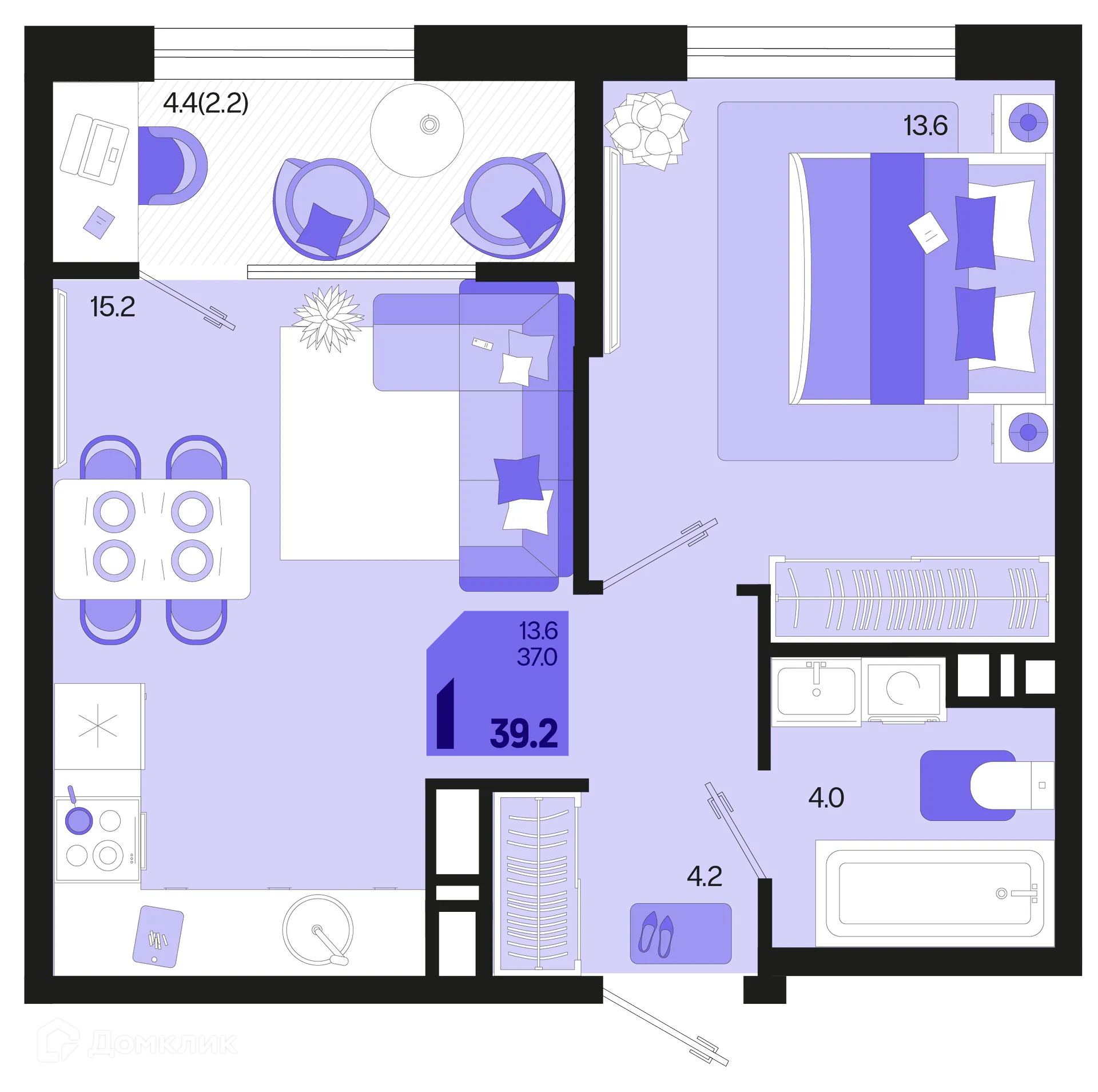 Фото квартиры в ЖК Первое место