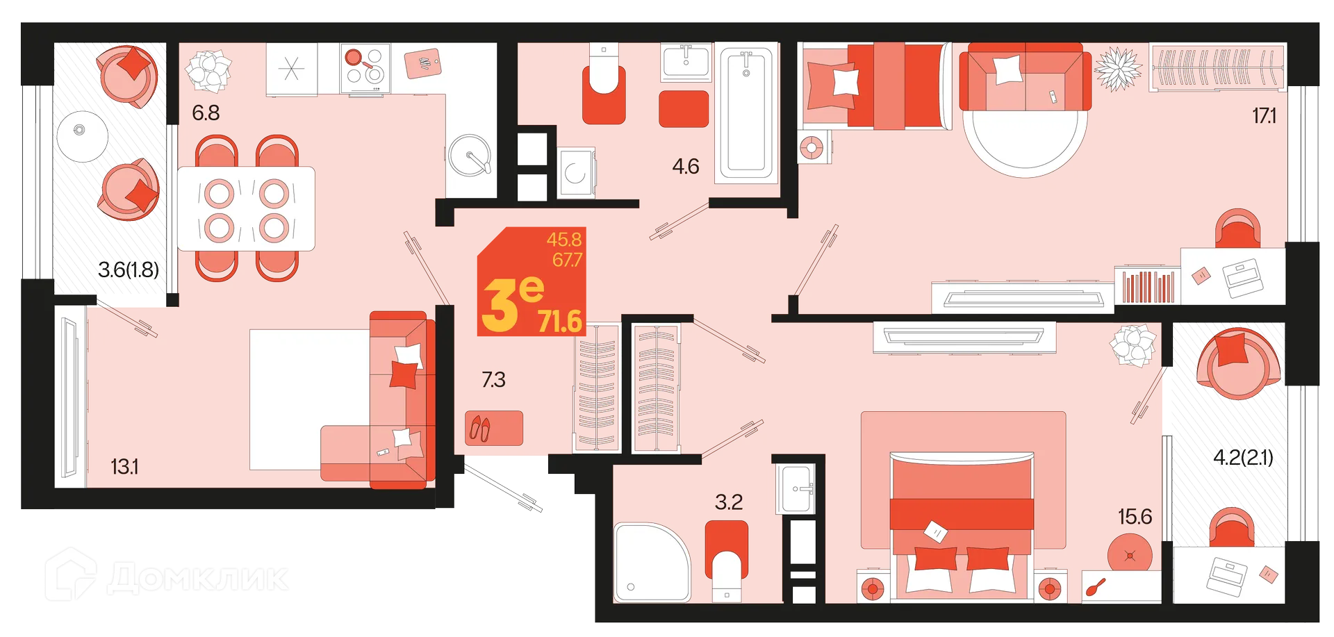 Фото квартиры в ЖК Первое место