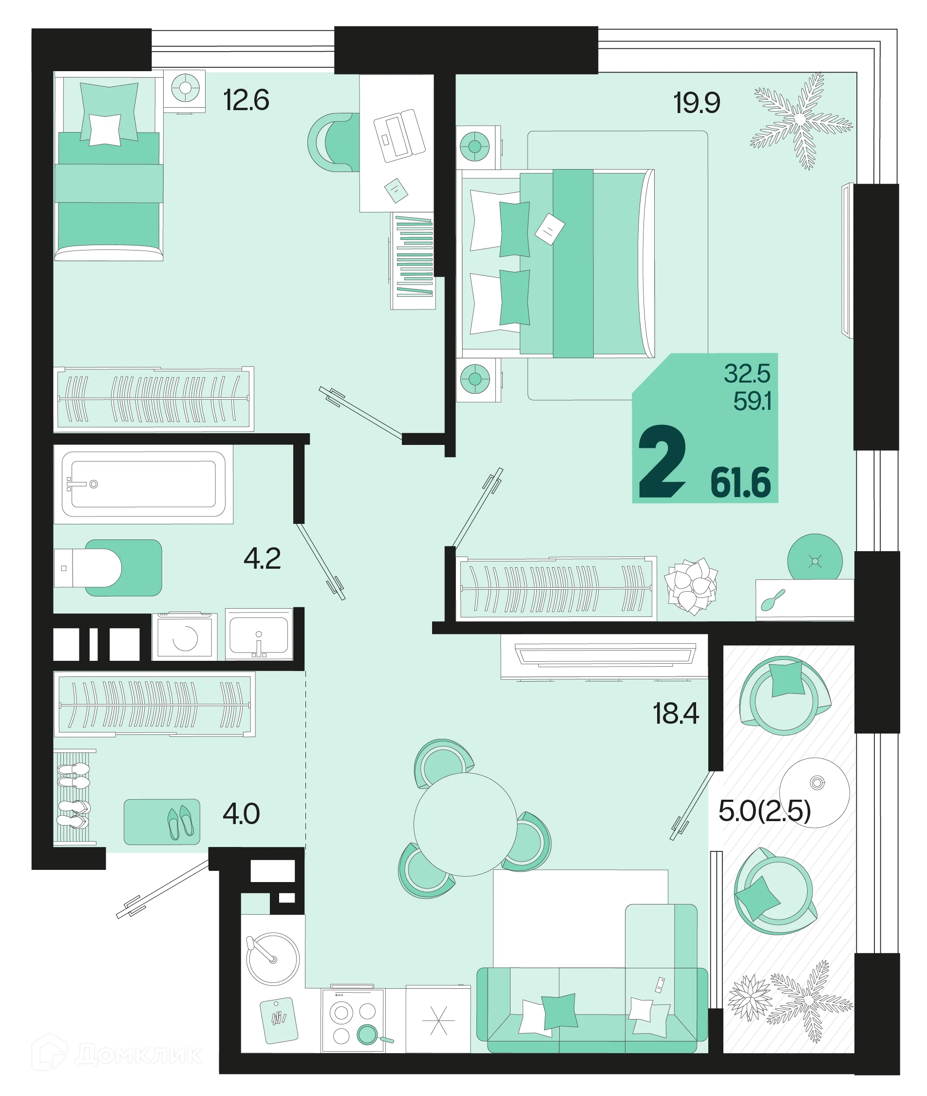 Фото квартиры в ЖК Первое место